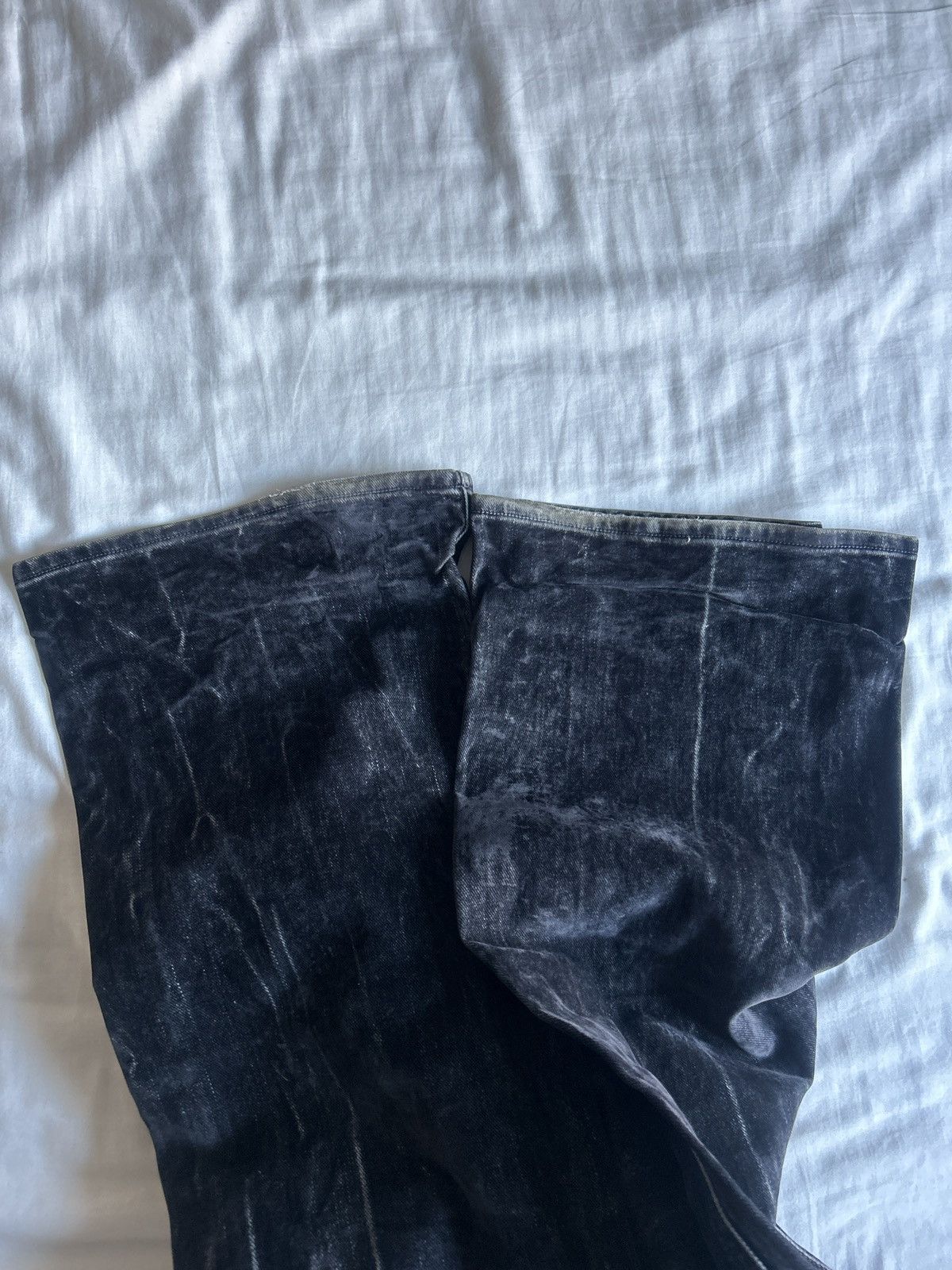 Loewe LOEWE FW23 RUNWAY FLOCKED DENIM Size US 29 - 6 Thumbnail