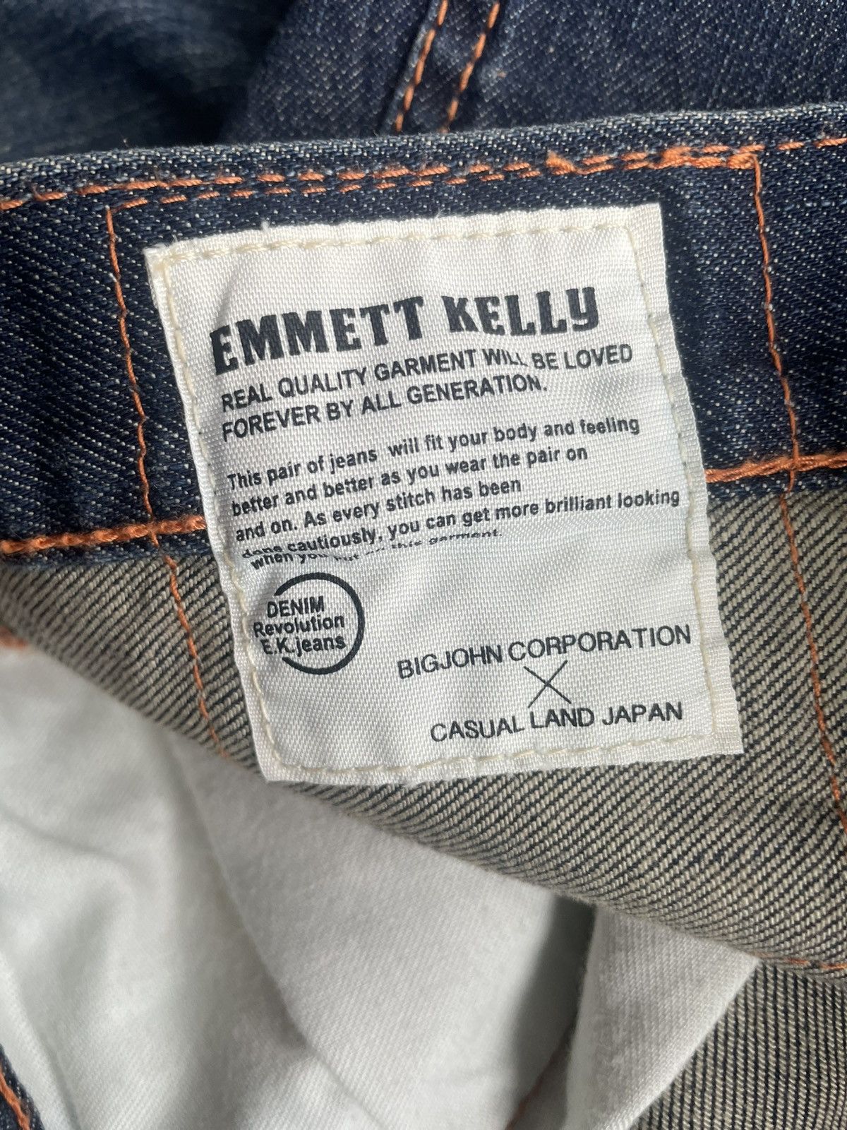 Emmett Emmet Kellt Big John x Casual Land Japan Denim Size US 31 - 15 Thumbnail