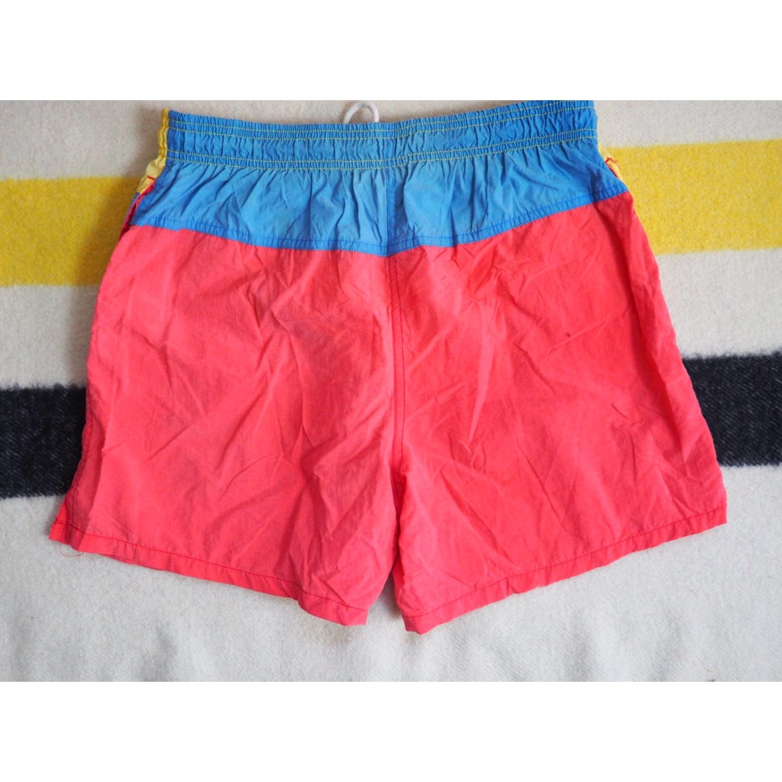 Ocean Pacific VTG 90s Ocean Pacific Trunks Shorts Mens 32 Navy Blue Surf Logo 14" Length 32W Size US 32 / EU 48 - 2 Thumbnail