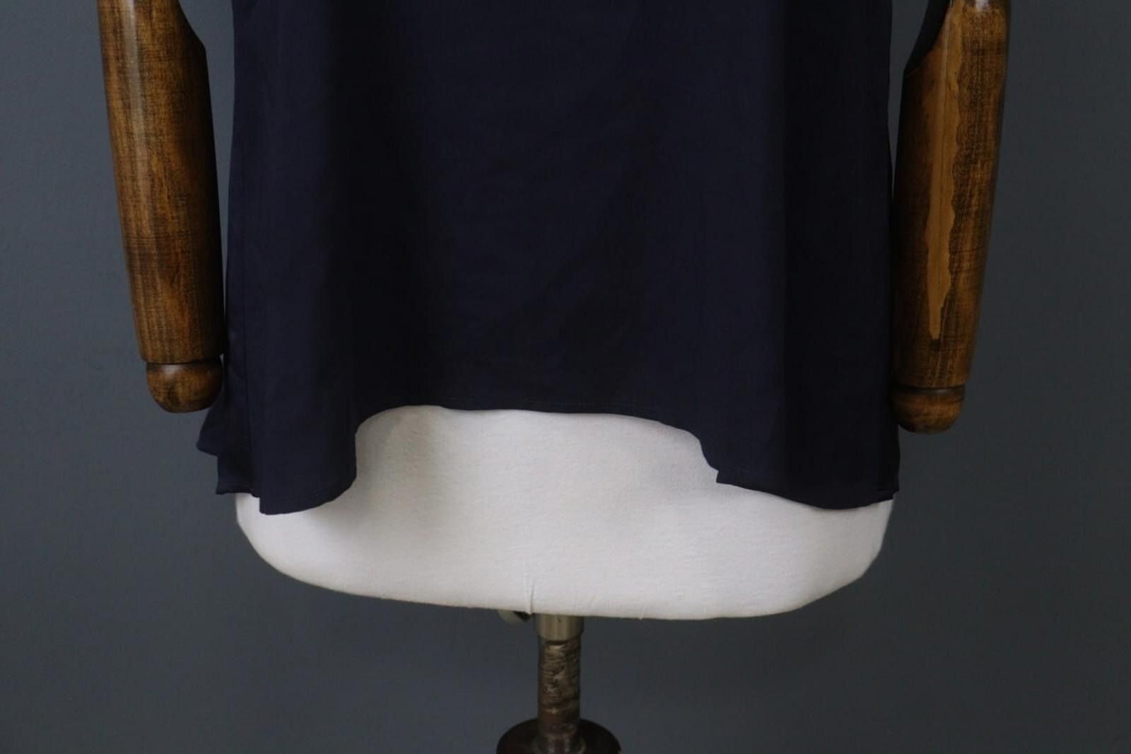 Other High Tech Navy Round Neck Regular Fit Pullover Blouse Top Size M / US 6-8 / IT 42-44 - 3 Thumbnail