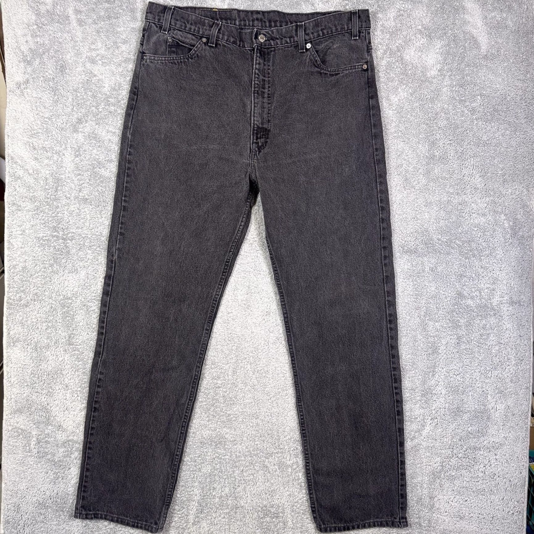 Levi's VINTAGE Levi's 505 Jeans Mens Straight Regular 40x32 Black Charcoal USA 90s Men Size US 40 / EU 56 - 5 Thumbnail