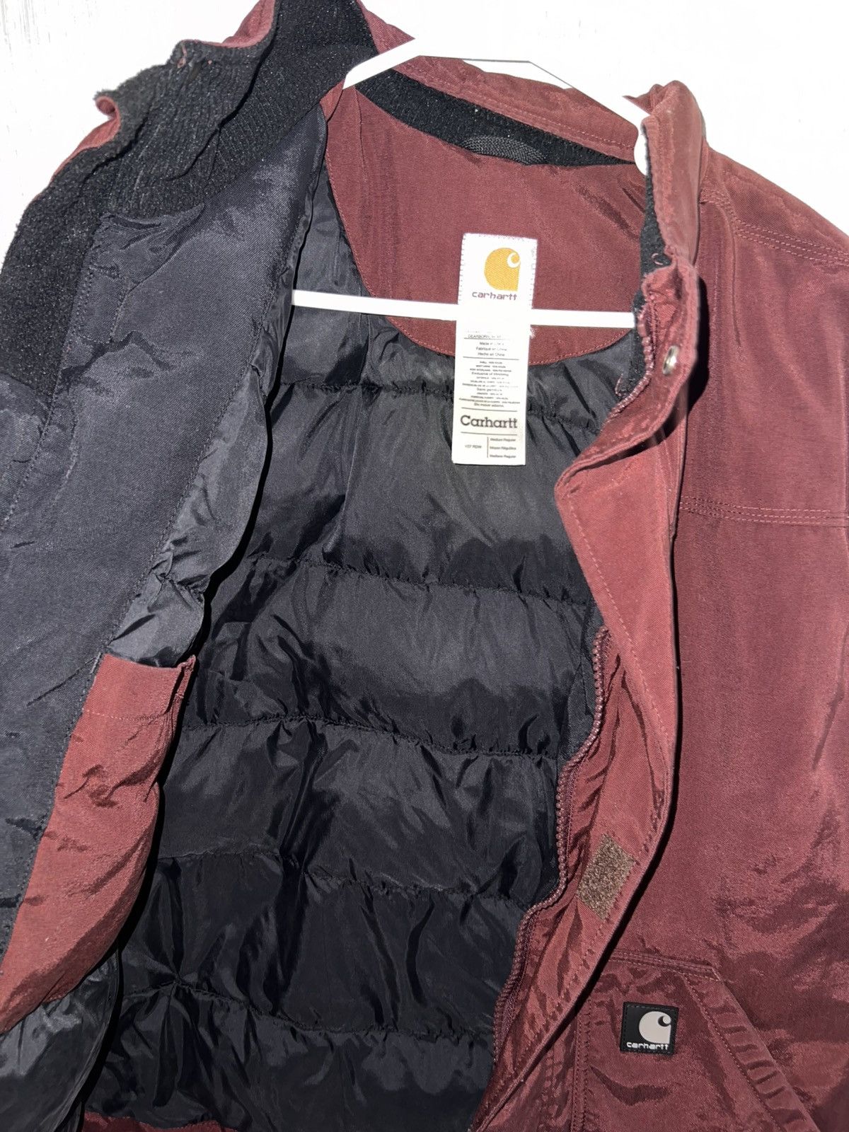 Carhartt Carhartt V27 RDW Burgundy Puffer Vest Size US M / EU 48-50 / 2 - 2 Thumbnail
