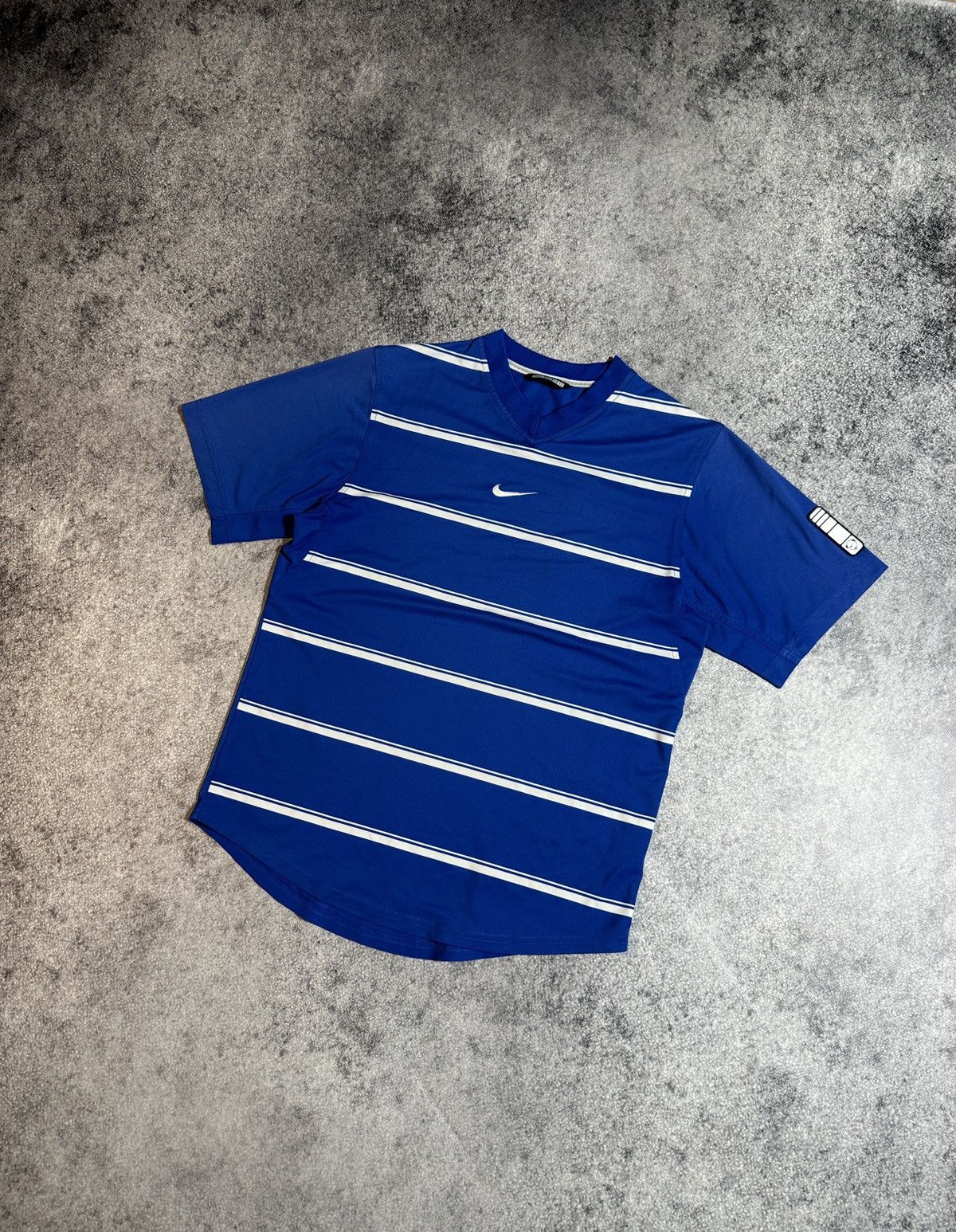 Nike × Vintage Y2k vintage Nike Striped t-shirt Streetwear Central Swoosh M Size US M / EU 48-50 / 2 - 1 Thumbnail