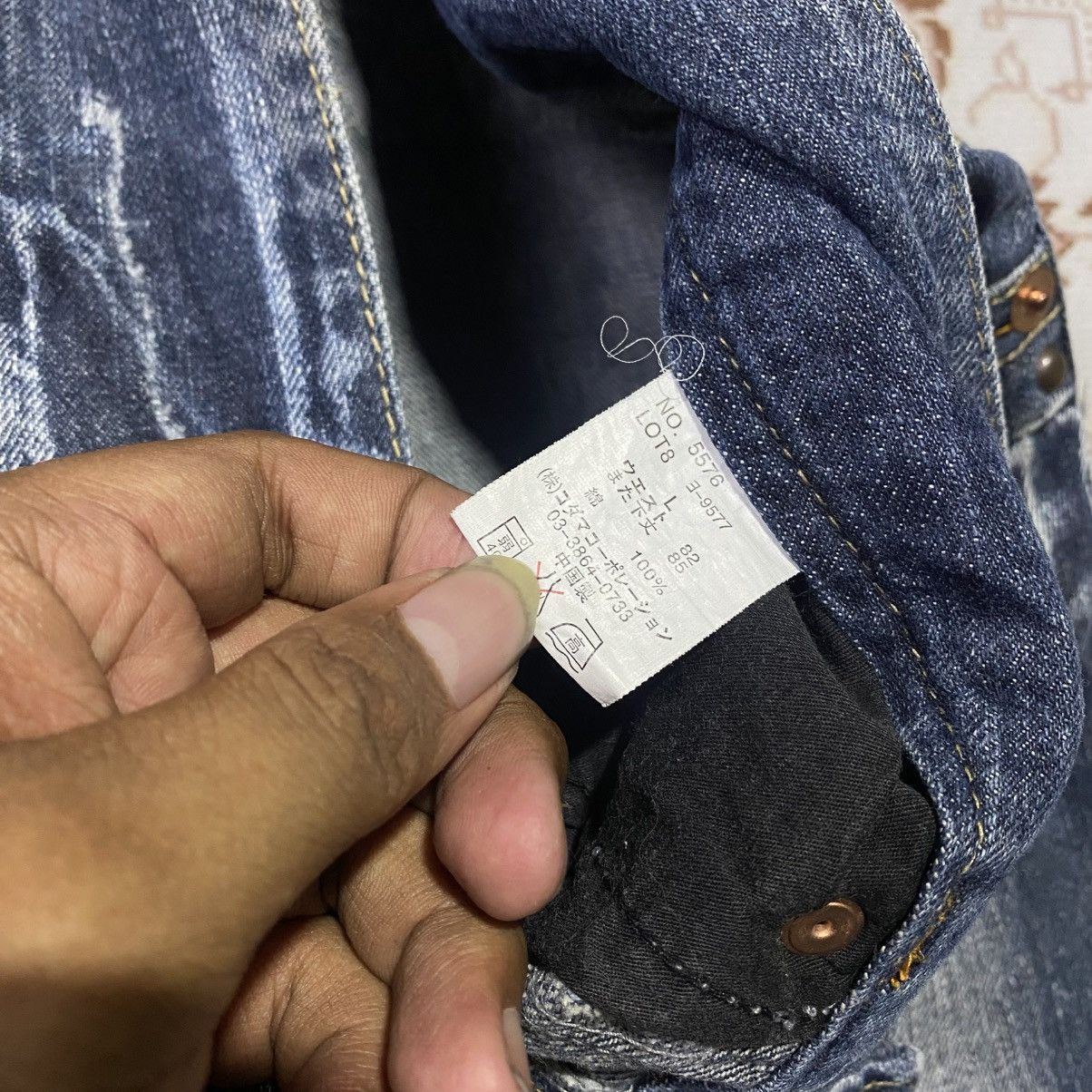 If Six Was Nine × Japanese Brand × Le Grande Bleu (L.G.B.) 2000s Y2K Root Three Beautiful Fade Distressed Jeans Size US 30 / EU 46 - 8 Thumbnail