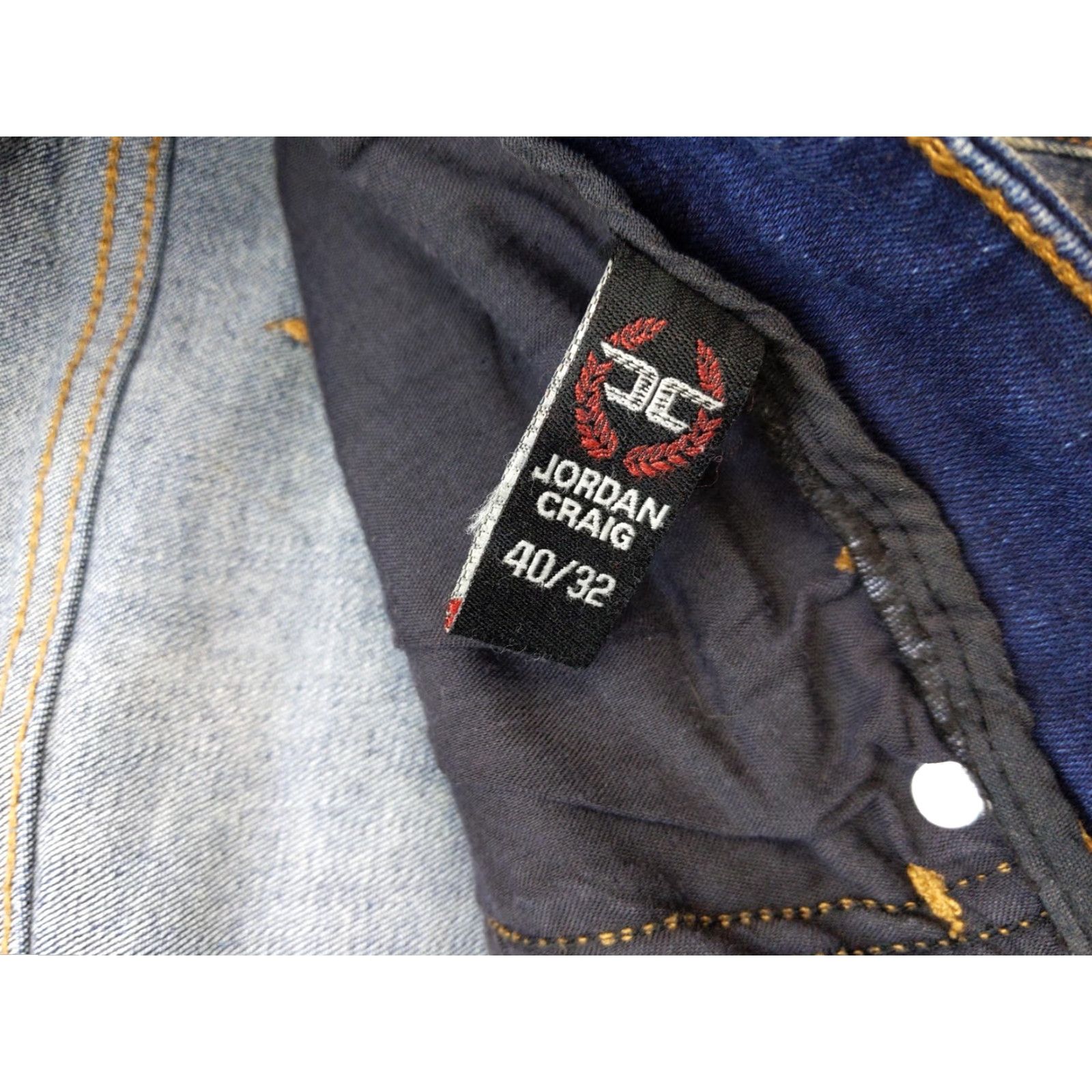 Jordan Craig Jordan Craig Legacy Edition Sean Jeans 40x32 Blue Distressed Tapered Denim Mens Jeans Denim Distressed Jeans Size US 40 / EU 56 - 4 Thumbnail