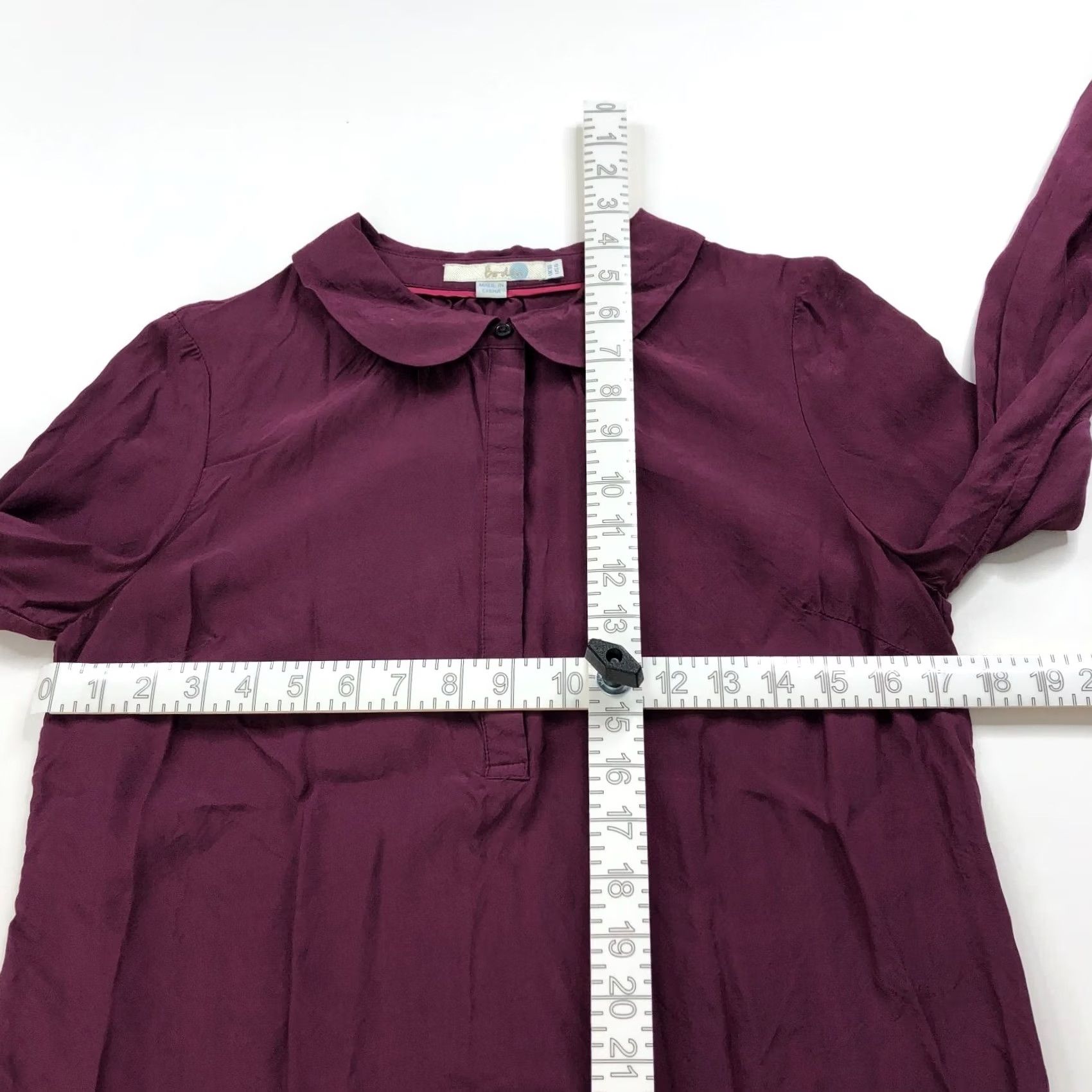 Boden Boden Women 6 Button-Up Pullover Long Sleeve Shirt Silk Blend Viscose Red Pullover Casual Shirt Womens Size M / US 6-8 / IT 42-44 - 7 Thumbnail