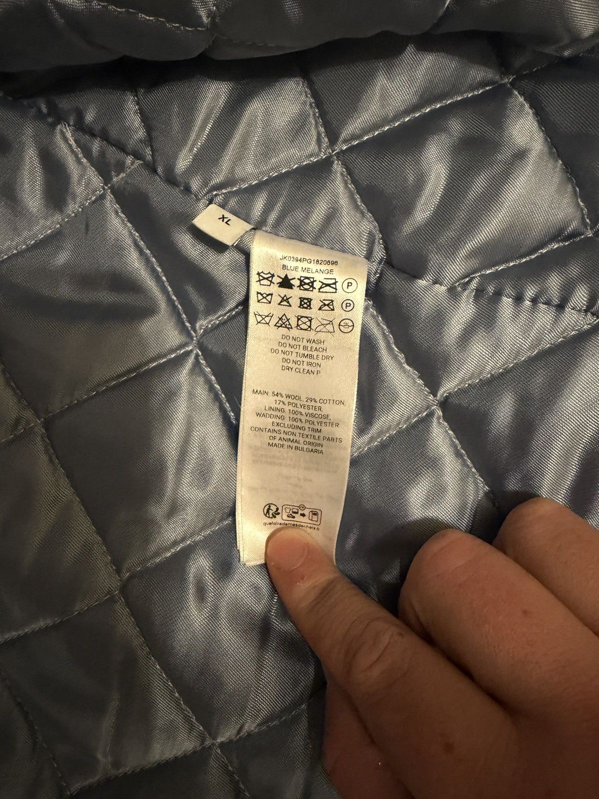 JW Anderson JW ANDERSON Blue Contrast Trim Casual Jacket Size US XL / EU 56 / 4 - 6 Thumbnail