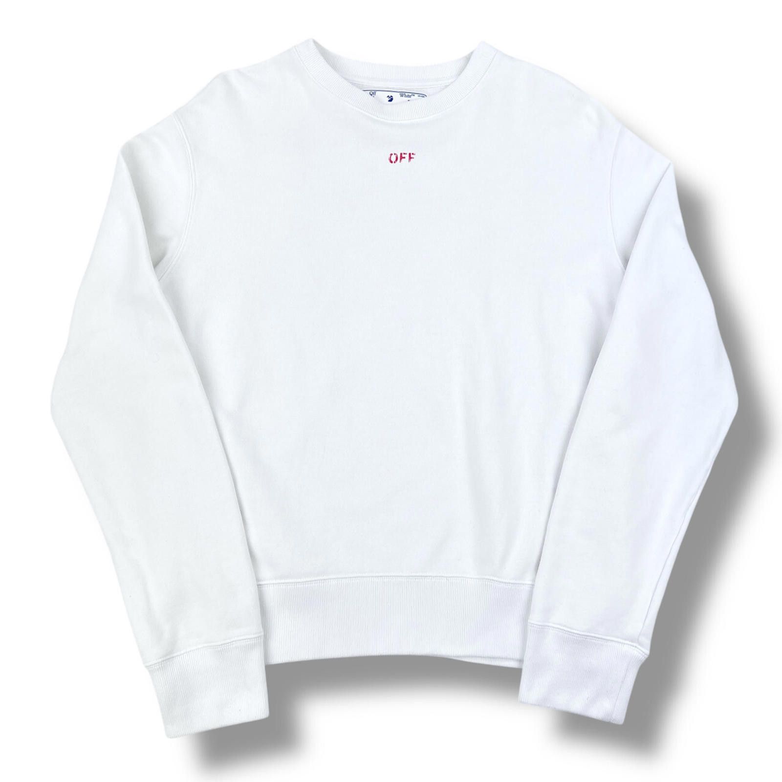 Off-White Off-White Stencil Arrows White Sweatshirt Size US M / EU 48-50 / 2 - 3 Thumbnail