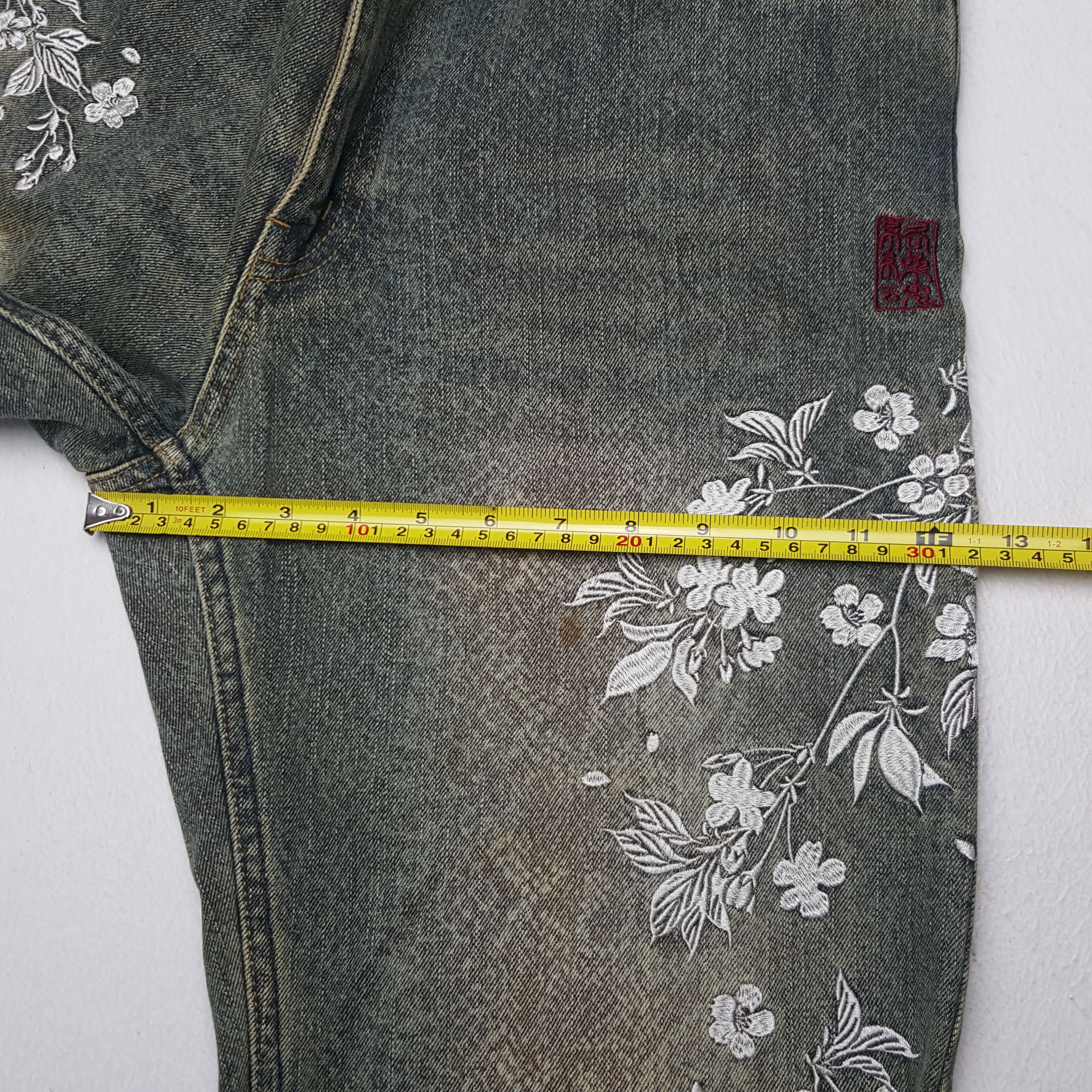 Japanese Brand × Vintage Vintage Karakuri Sukajan Traditional Denim Jeans Size US 31 - 9 Thumbnail