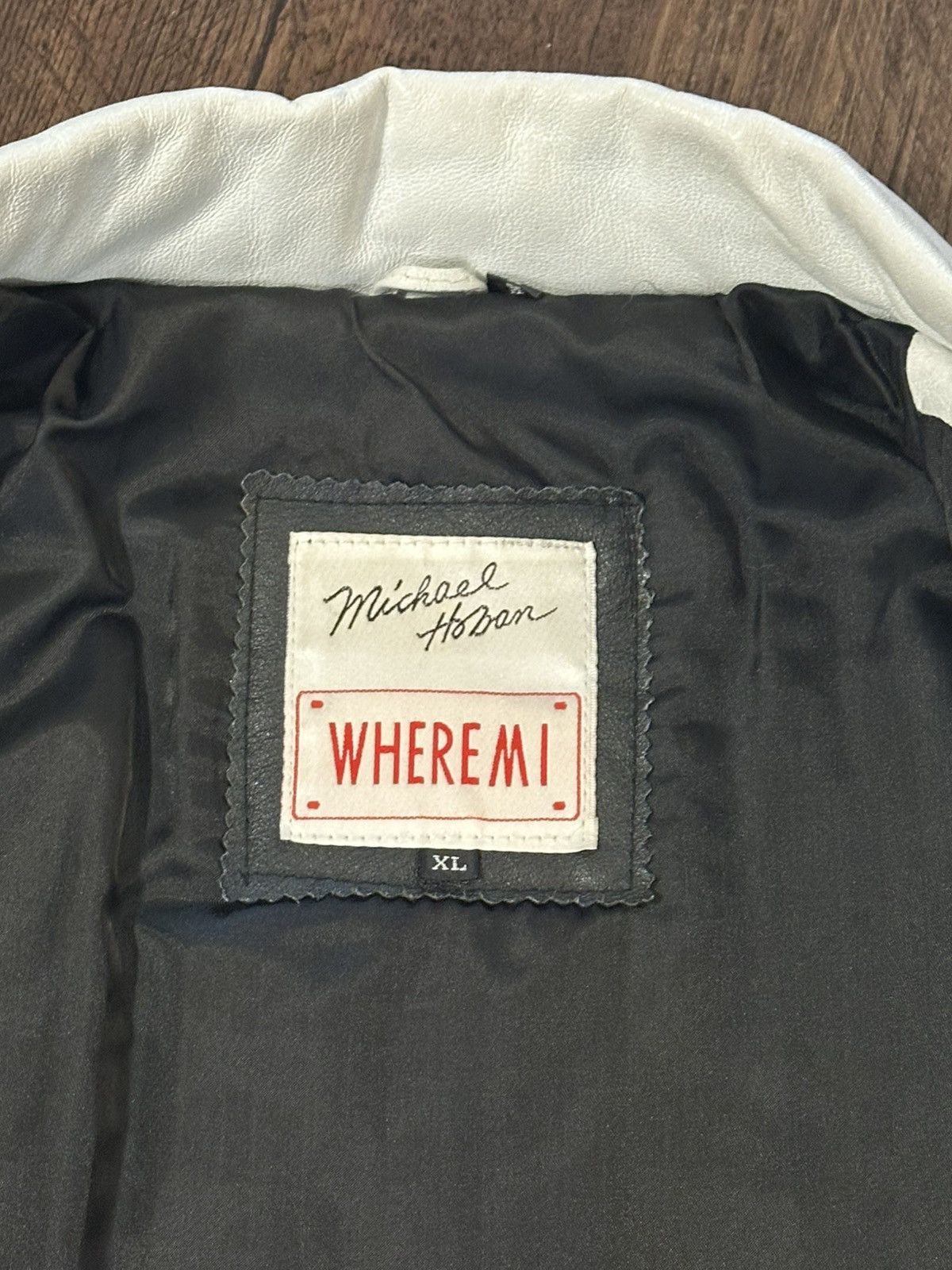 Michael Hoban Michael Hoban USA Leather Jacket (Broken Zipper) Size US XL / EU 56 / 4 - 5 Thumbnail