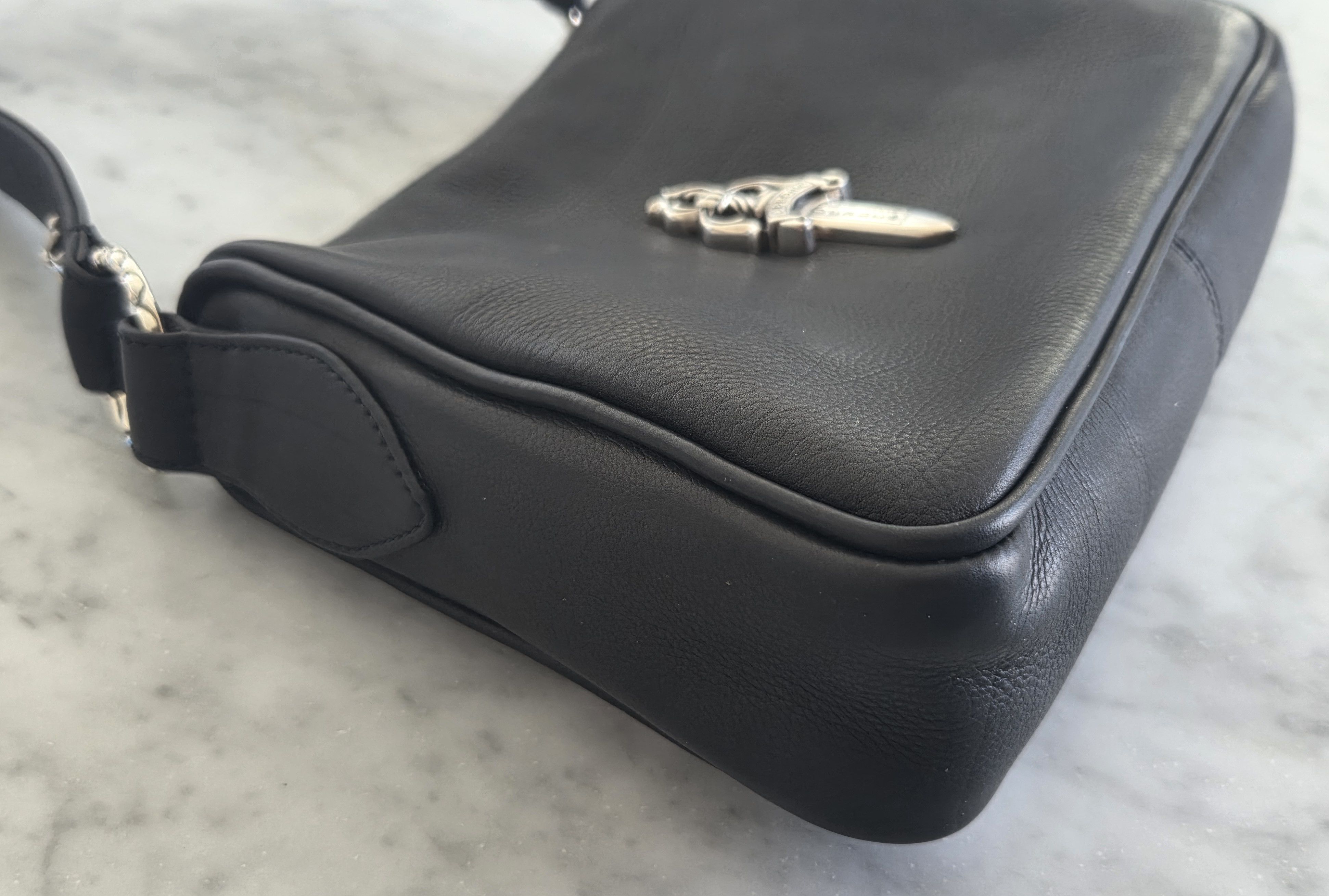 Chrome Hearts Chrome hearts chicken black leather nuggets bag Size ONE SIZE - 9 Thumbnail