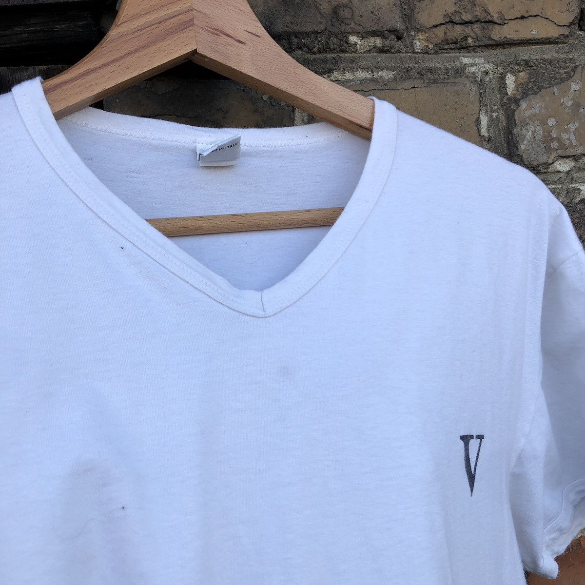 Valentino Valentino Body V-Neck T-Shirt White Tee Size M / US 6-8 / IT 42-44 - 6 Thumbnail