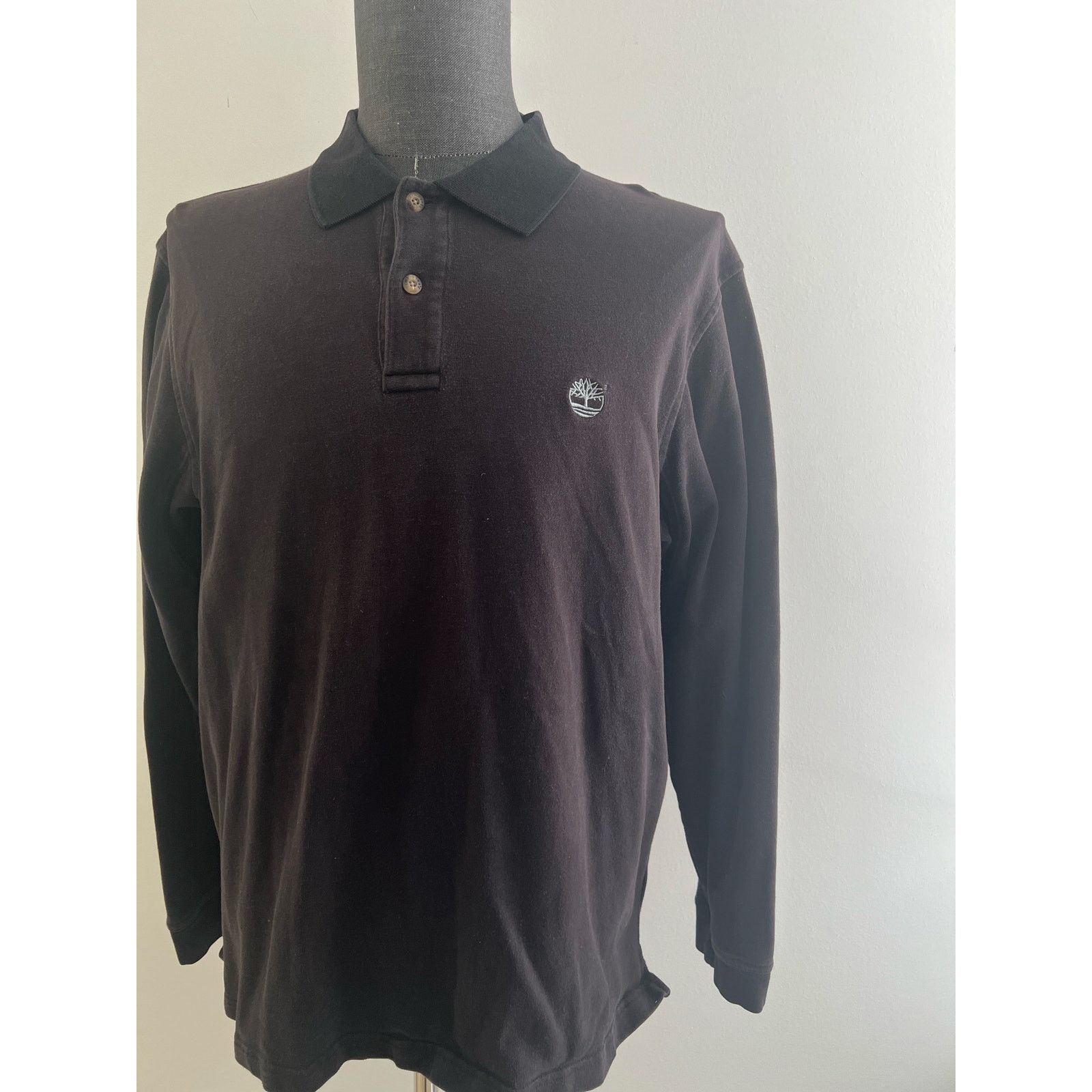 Timberland Timberland Cotton Long Sleeve Polo Sweatshirt Black White L Size US L / EU 52-54 / 3 - 2 Thumbnail