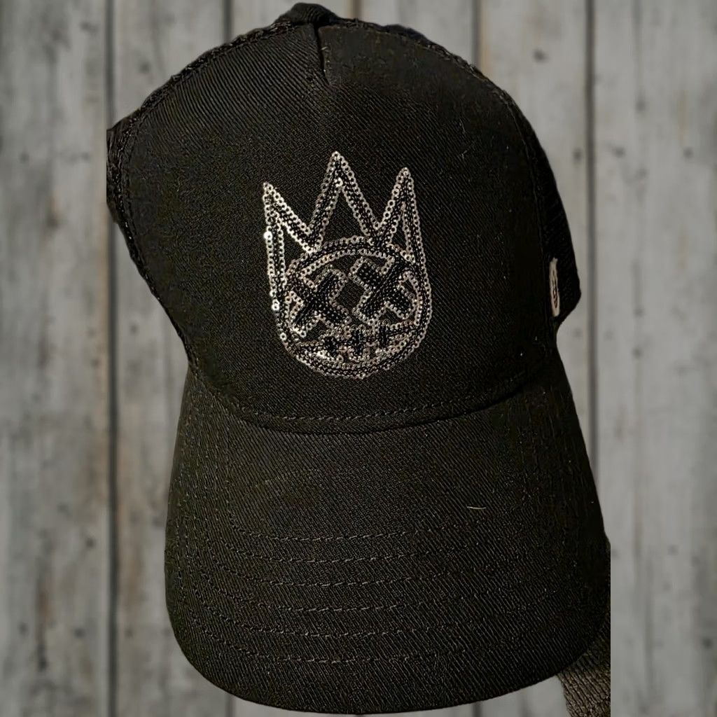 Cult Of Individuality Cult Of Individuality Trucker Hat Mens Black OS Wool & Acrylic 625BC 812252350242 Crystal Logo Size ONE SIZE - 1 Thumbnail