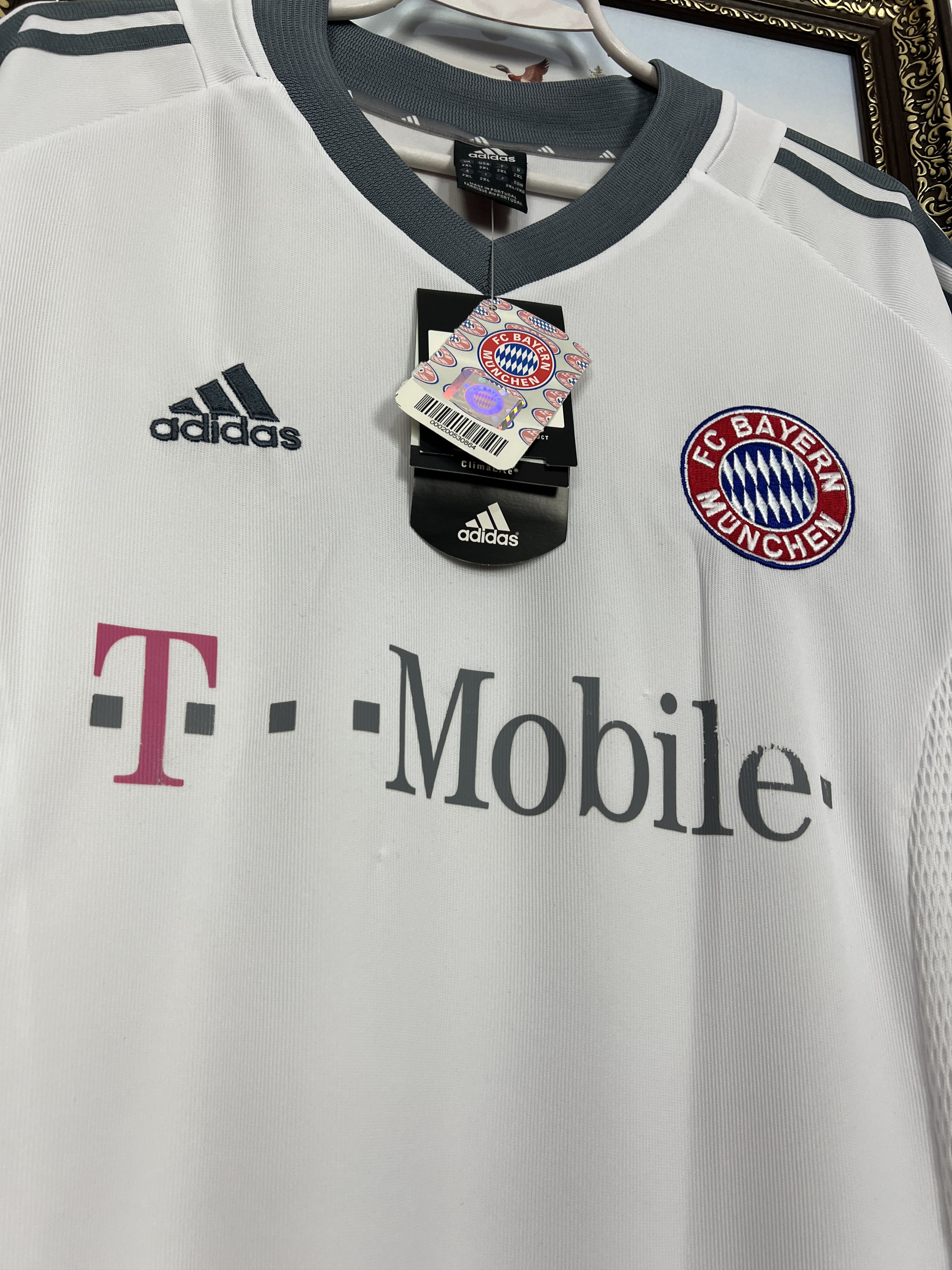Adidas Bayern Munich Away football shirt 2002 Soccer Jersey Trikot Size US XXL / EU 58 / 5 - 3 Thumbnail