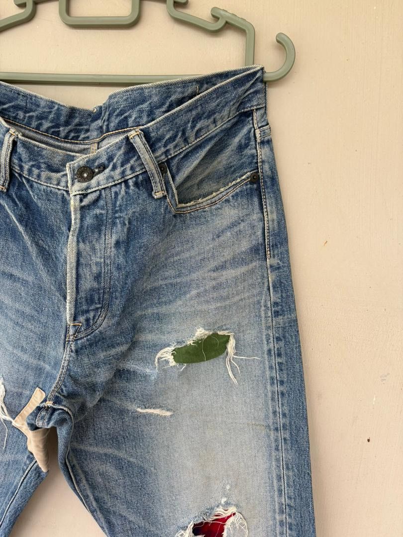 Japanese Brand VTG KuroDenim Selvedge Distressed Rare Selvedge Japan Denim Size US 34 / EU 50 - 4 Thumbnail
