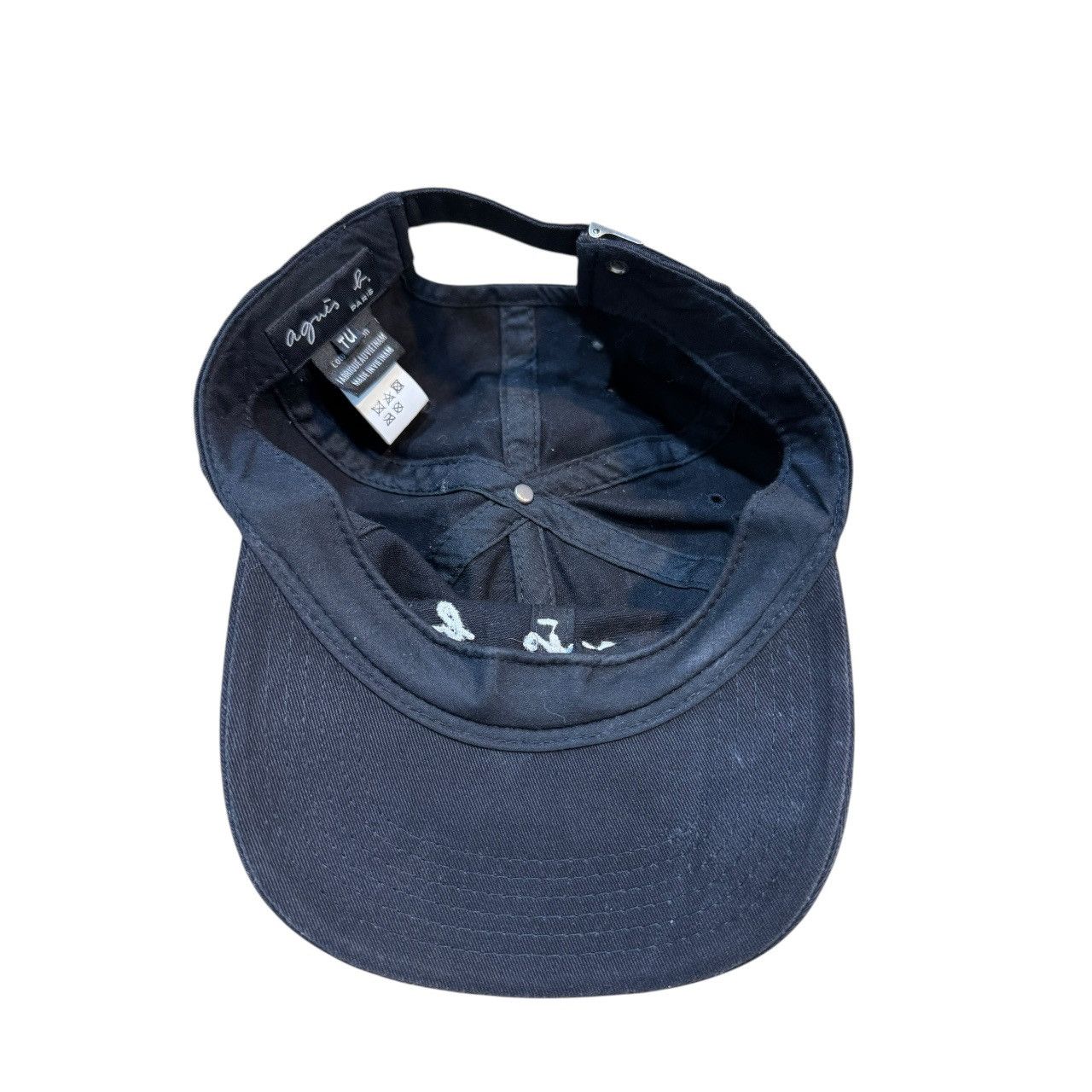 Designer × Vintage × agnes b. Vintage Agnes B. Embroidered Logo Adjustable Cap Size ONE SIZE - 6 Thumbnail