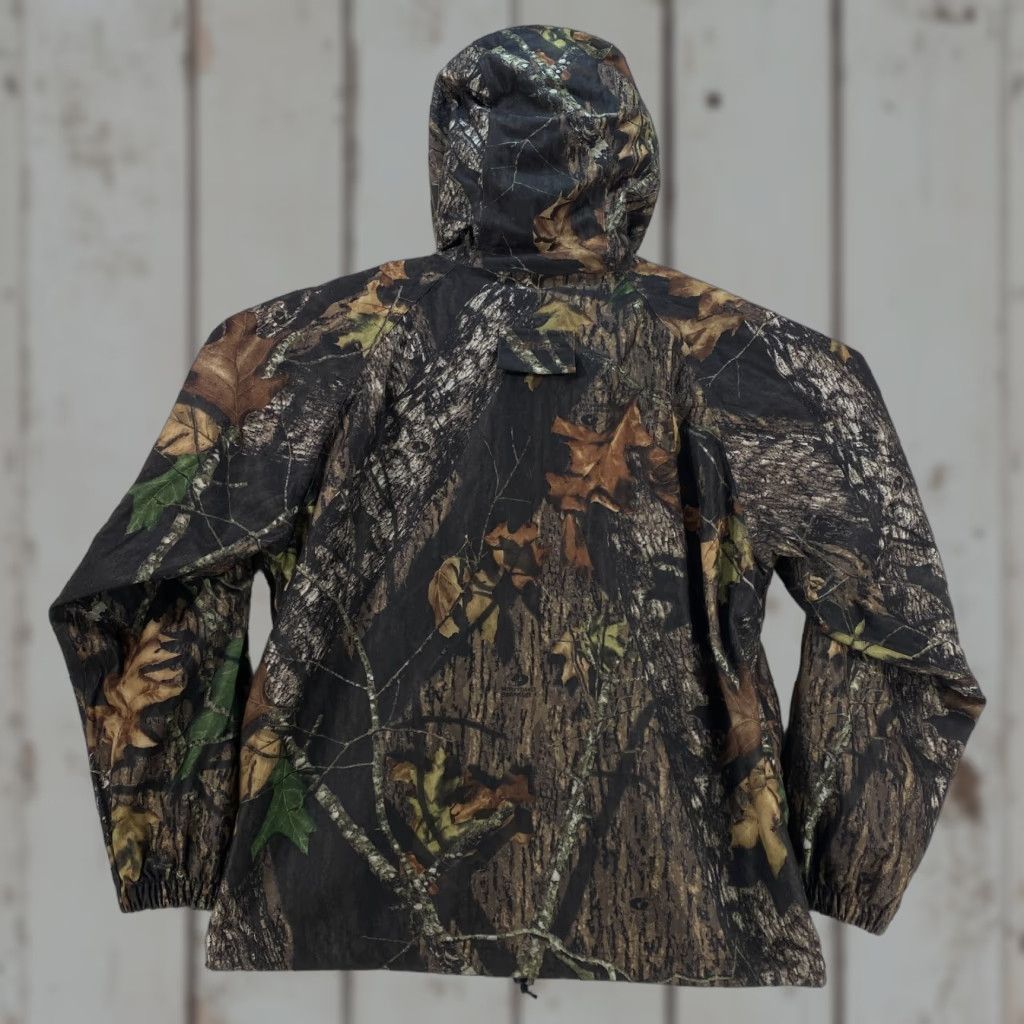 Vintage VINTAGE HERTERS Hooded Jacket Mens L Large Camo Hunting Mossy Oak Breakup Pockets Zip Size US L / EU 52-54 / 3 - 1 Thumbnail