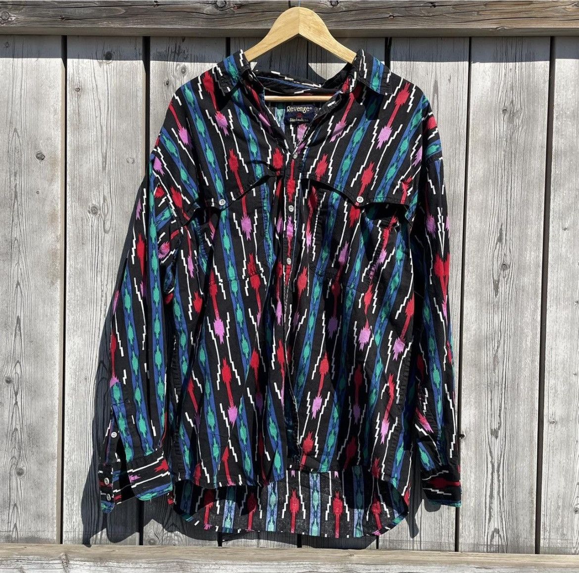 Designer × Vintage Vintage 1990s Multi Colour Button-up Size US XL / EU 56 / 4 - 1 Thumbnail
