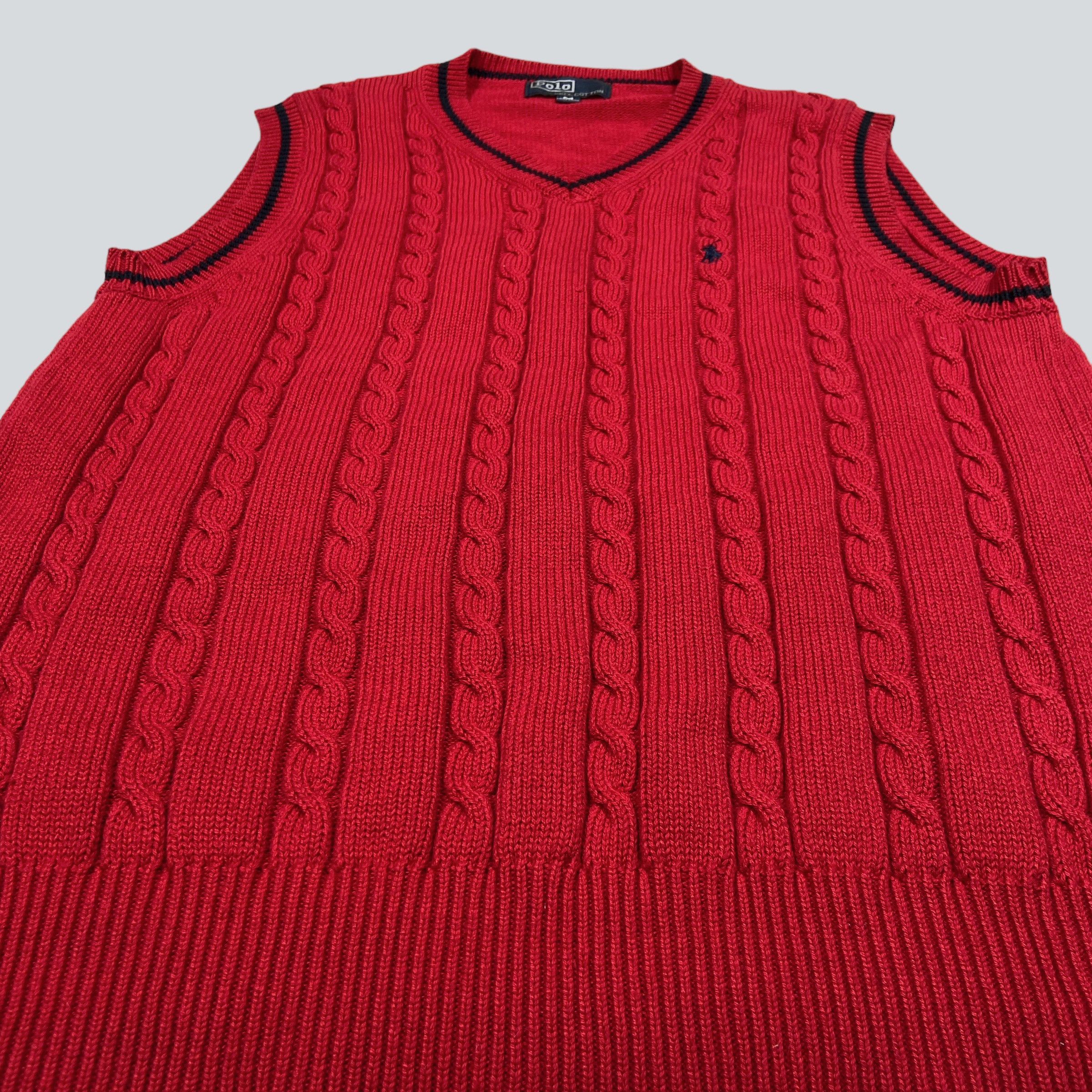 Ralph Lauren × Vintage RALPH LAUREN VEST ARCHIVE 90s KNITTED IN HONG-KONG - № 1106 Size US M / EU 48-50 / 2 - 4 Thumbnail