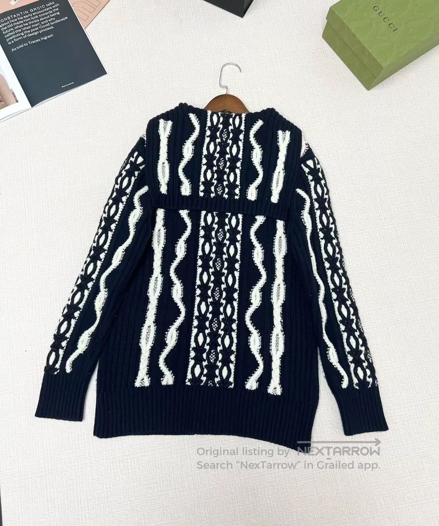 Chanel Chanel Navy Blue Knit Cardigan. Size XS / US 0-2 / IT 36-38 - 2 Thumbnail