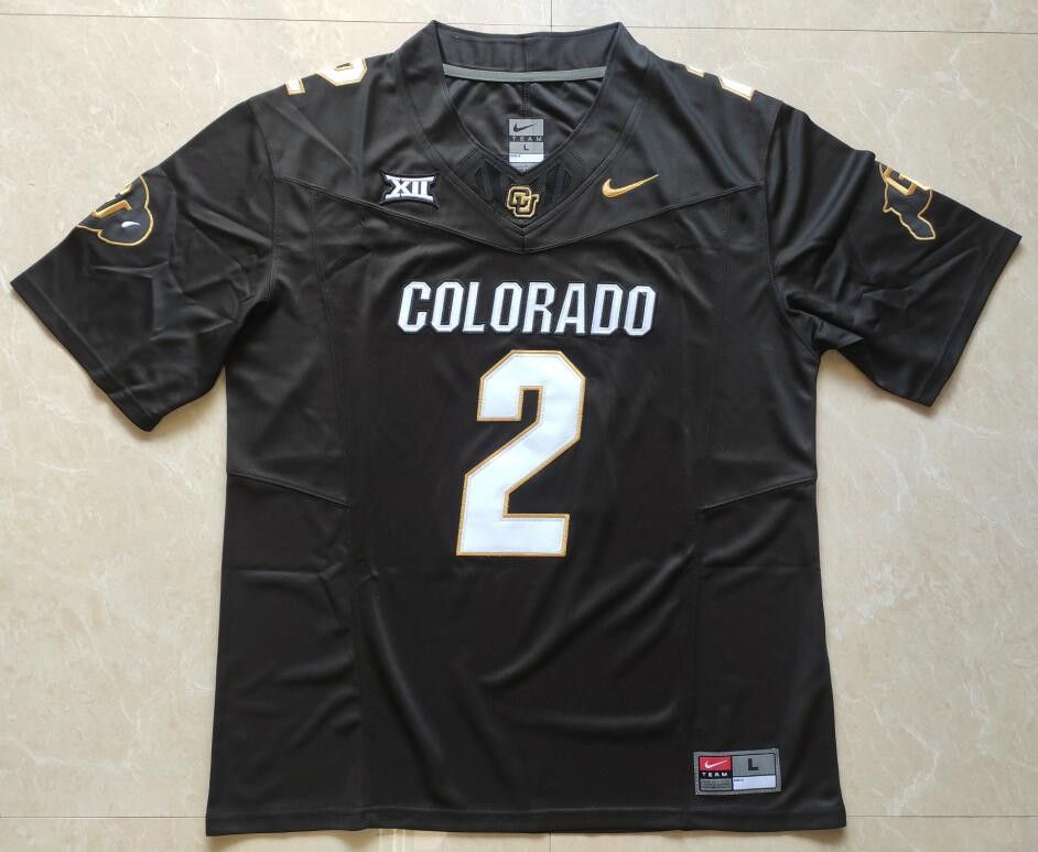 Other Mens Colorado Buffaloes Big 12 #2 Shedeur Sanders jersey Size US M / EU 48-50 / 2 - 2 Thumbnail