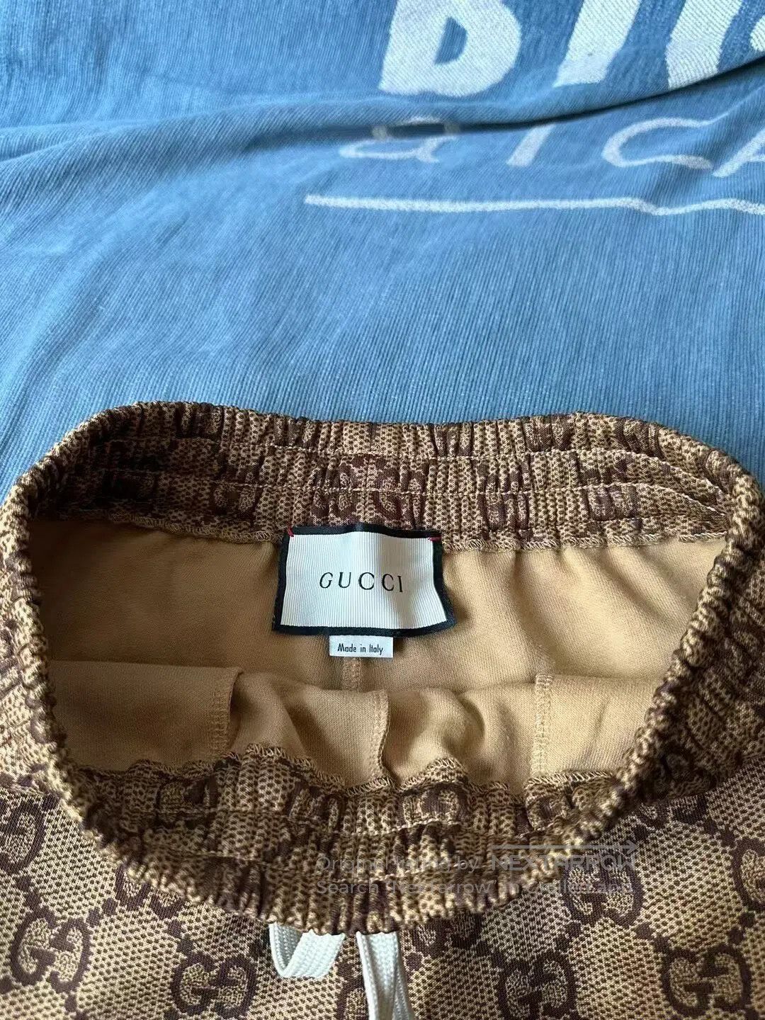 Gucci Guicci Brown All-Over Print Sweatpants| Size 22" - 3 Thumbnail