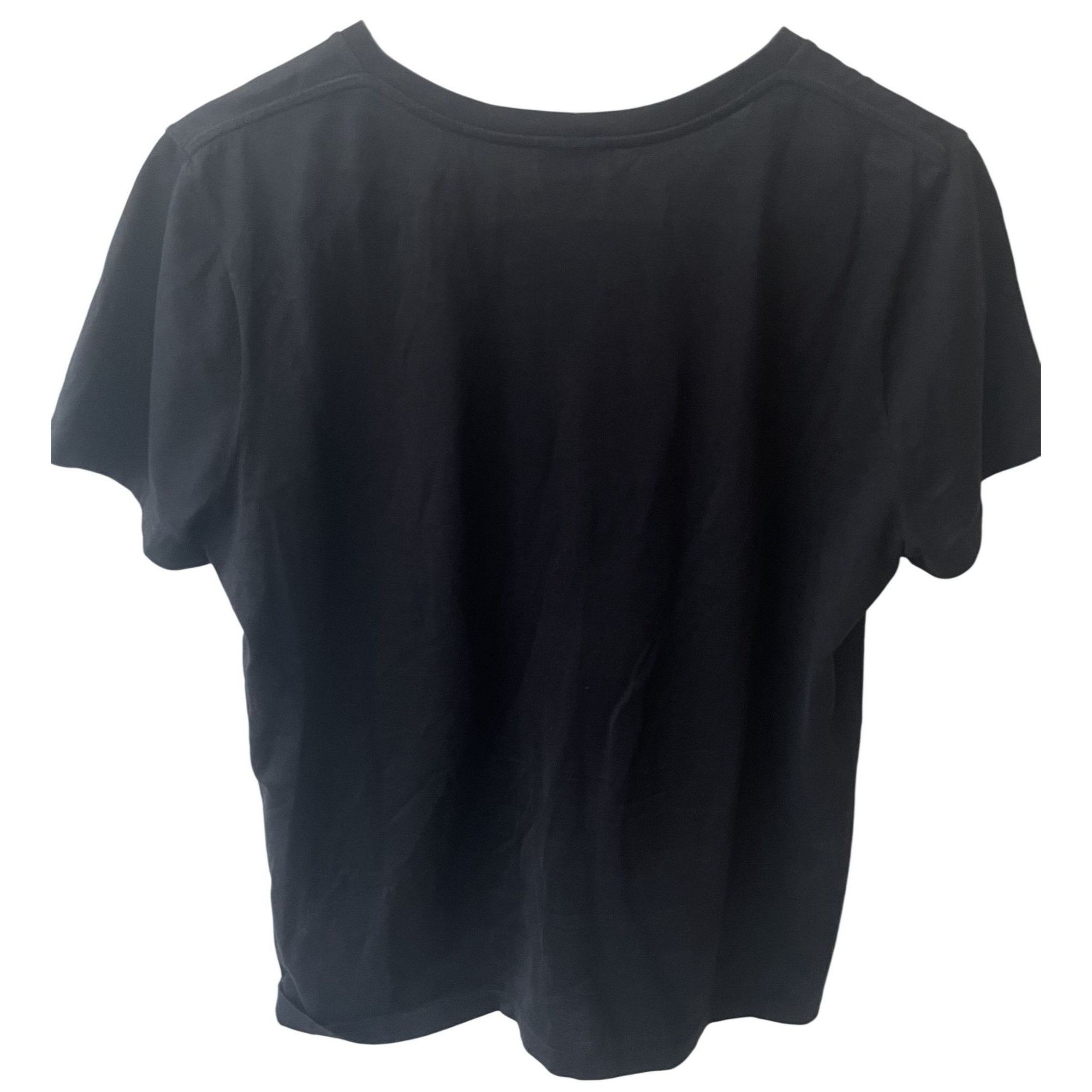 Celine Celine Womens Black Cotton Logo T-Shirt Size M / US 6-8 / IT 42-44 - 2 Thumbnail