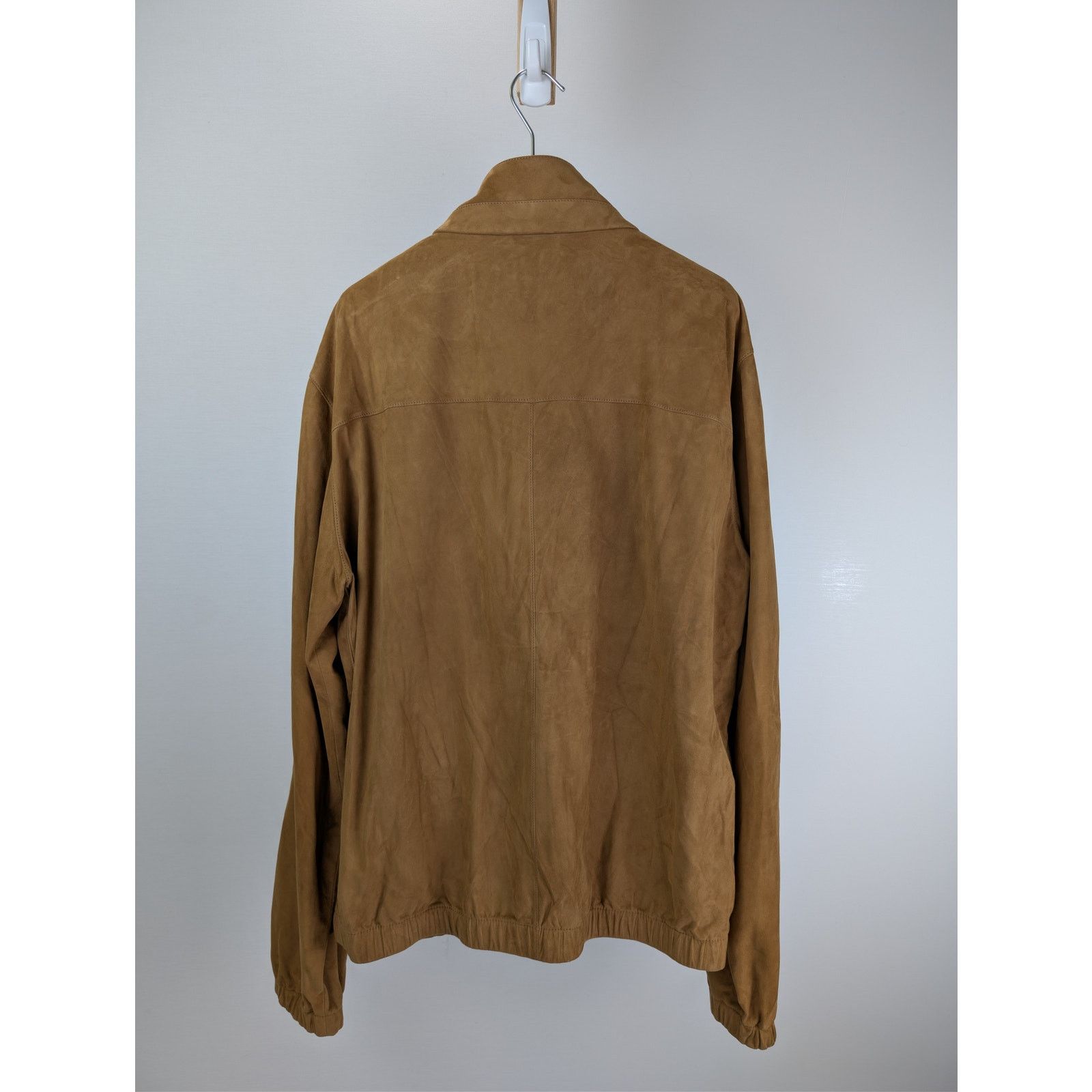 Loro Piana o1rshd1 Bomber Lowered Jacket in Camel Size US XL / EU 56 / 4 - 13 Thumbnail