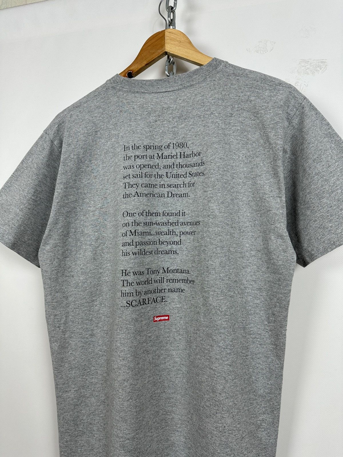 Supreme Supreme Scarface Grey T-Shirt Size US M / EU 48-50 / 2 - 11 Thumbnail