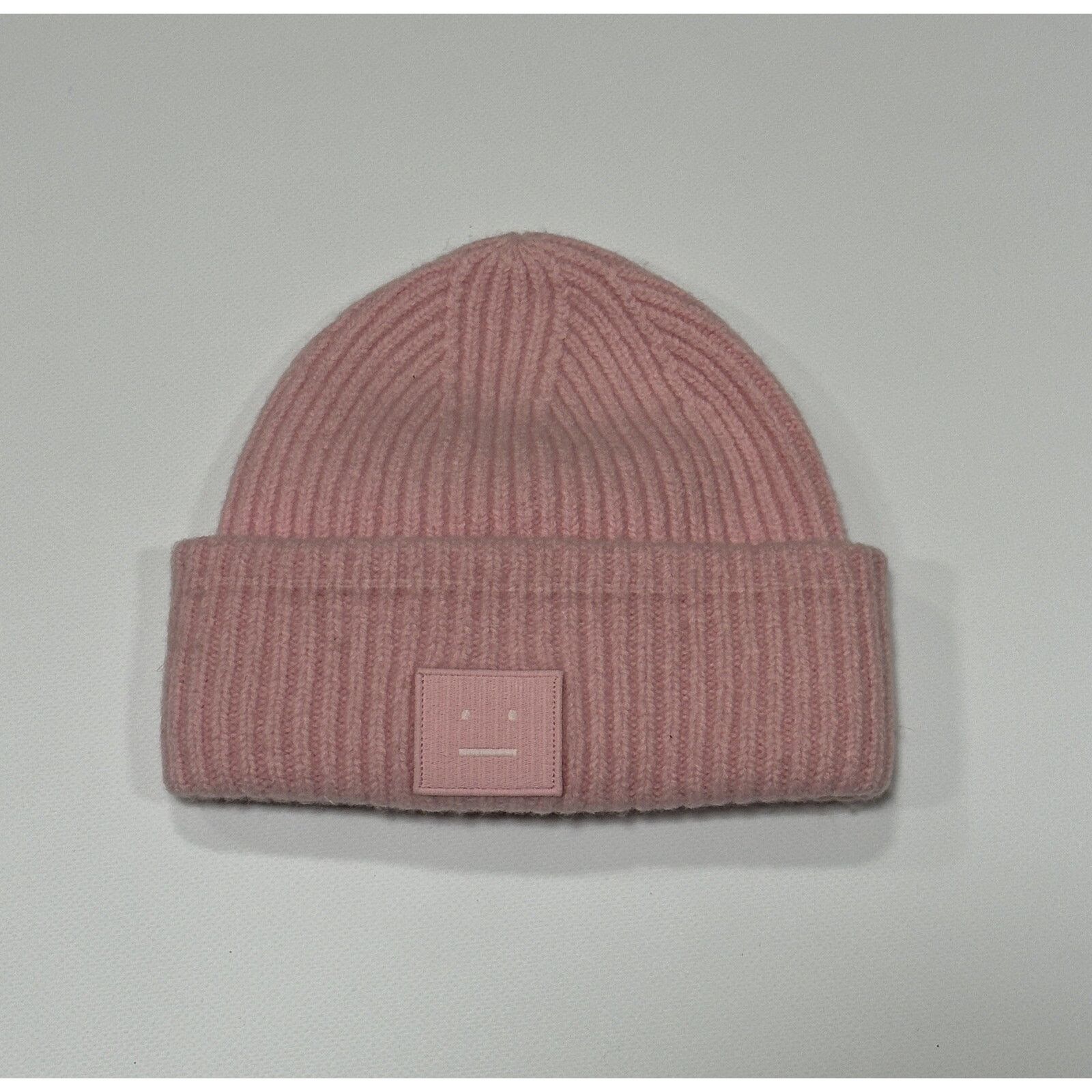 Acne Studios Acne Studios Face Logo Wool Pink Beanie Hat Size OS/56 Cm Size ONE SIZE - 2 Thumbnail