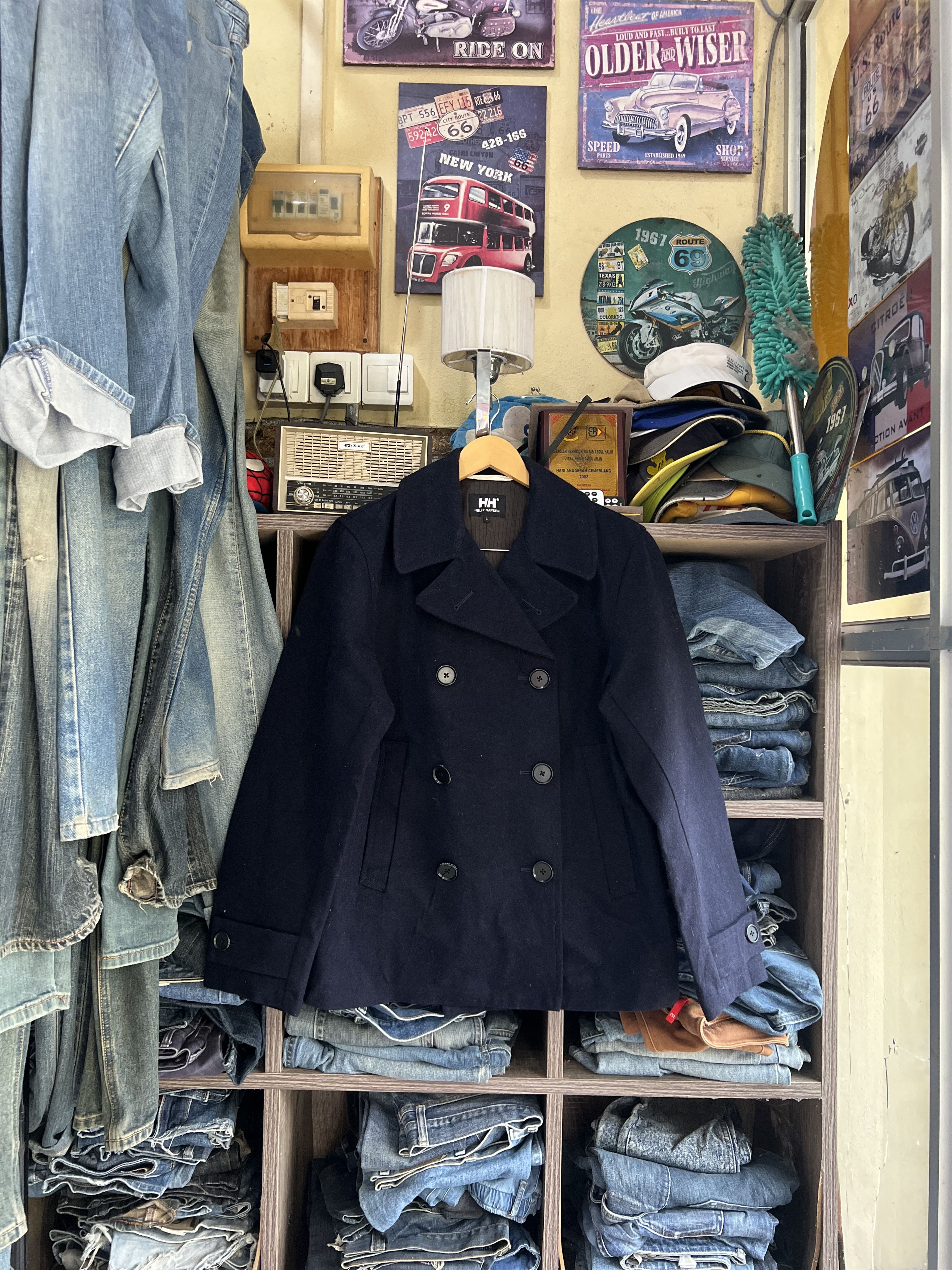 Helly Hansen 🔥Helly Hansen Double Breasted Peacoat Size US S / EU 44-46 / 1 - 18 Thumbnail