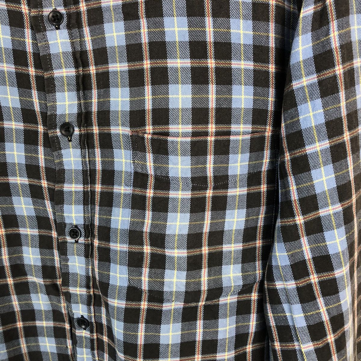 Flannel × Uniqlo Uniqlo Blue Checkred Flannel vintage #A218 Size US XL / EU 56 / 4 - 9 Thumbnail