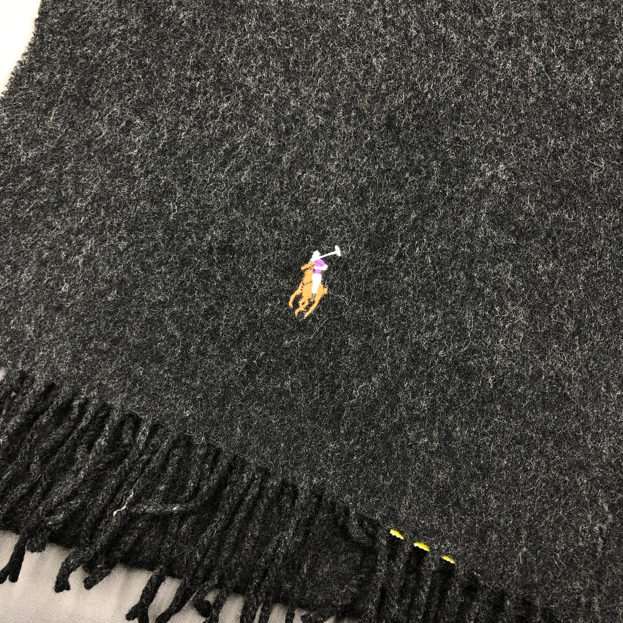 Polo Ralph Lauren Vintage 90s Polo Ralph Lauren Scarf Muffler Wool Scarves Size ONE SIZE - 4 Thumbnail