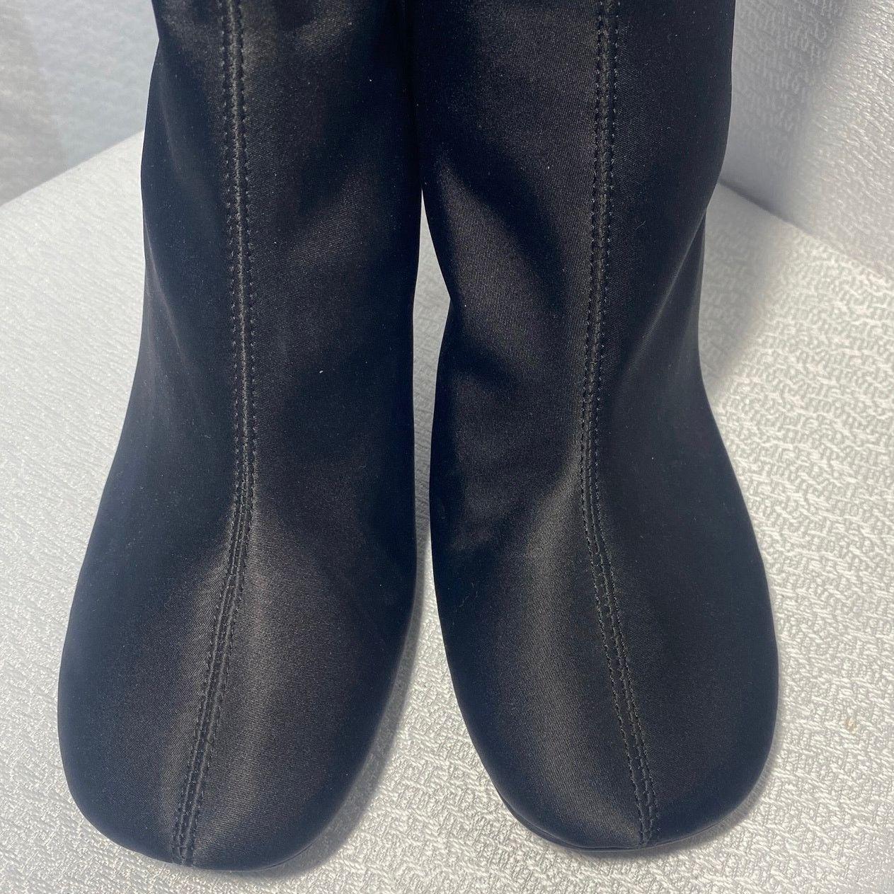Zara Zara Metallic Stiletto Black Boots Womens 37 (US 6.5) Size US 6.5 / EU 39-40 - 3 Thumbnail