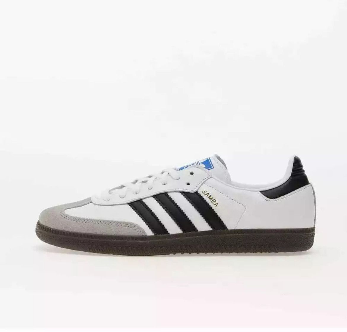 Adidas Adidas Samba Adidas Samba OG White/Blk/Granite B75806 Size US 8 / EU 41 - 2 Thumbnail