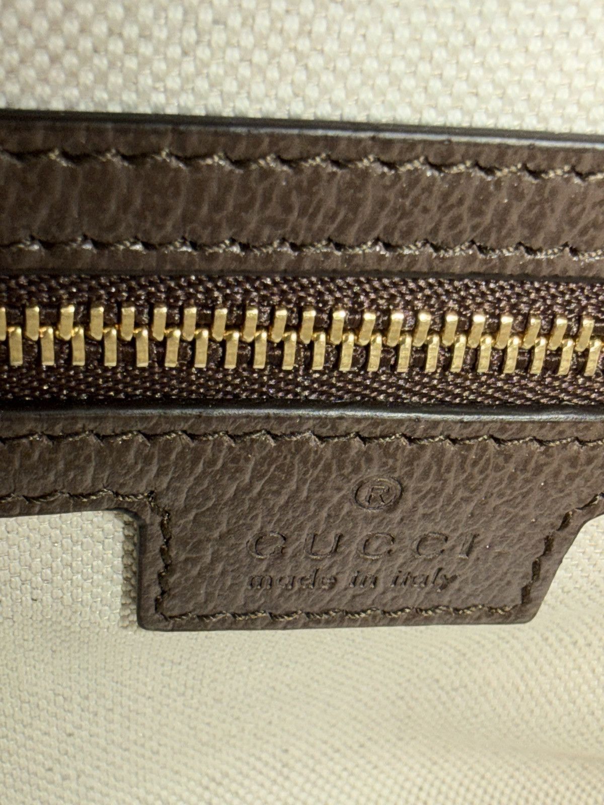 Gucci Gucci Ophidia GG Monogram Shoulder Bag Brown Leather Size ONE SIZE - 10 Thumbnail