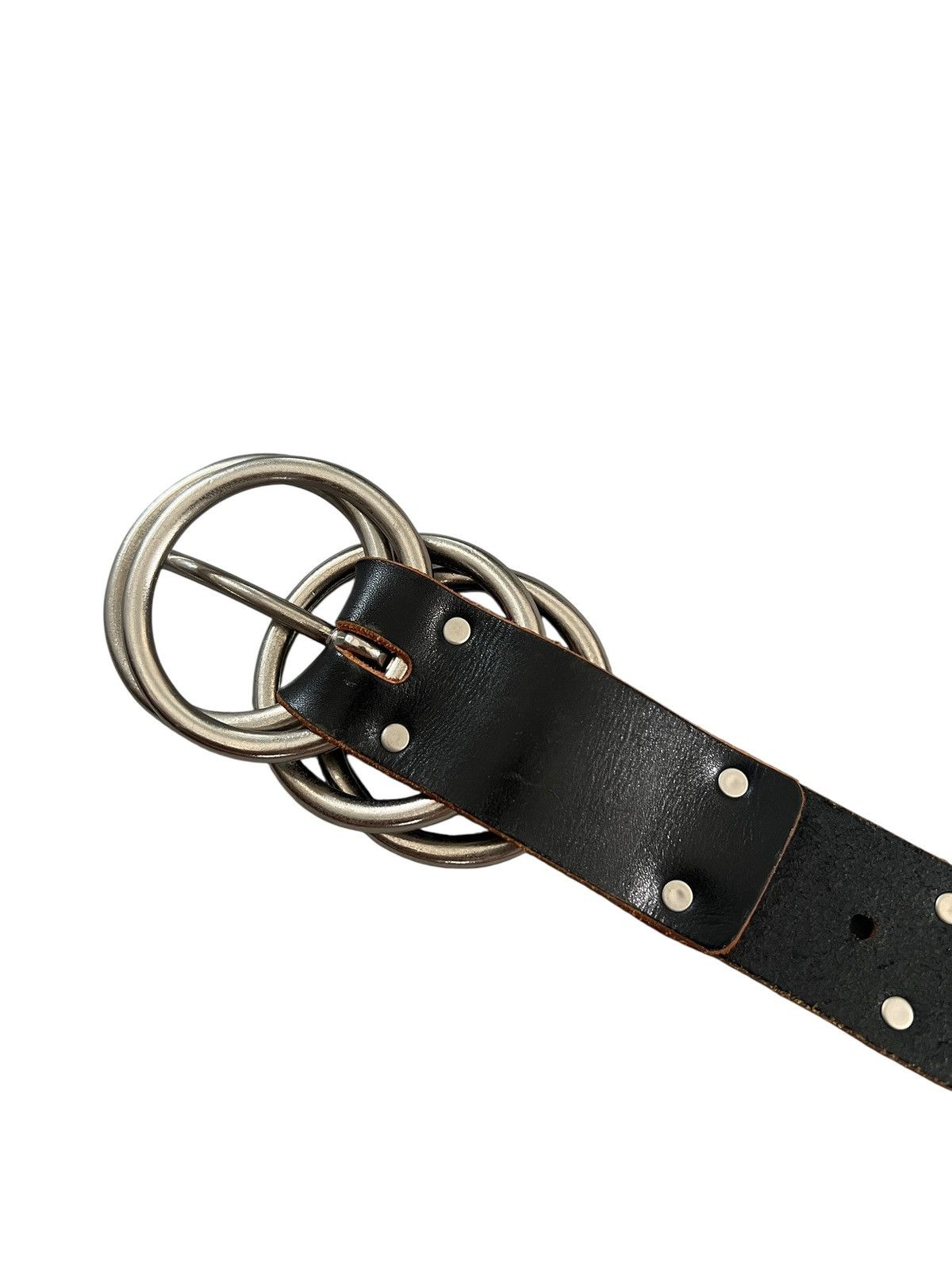 Yohji Yamamoto Vintage Y’s Yohji Yamamoto Studded Leather Belt Size 32 - 8 Thumbnail