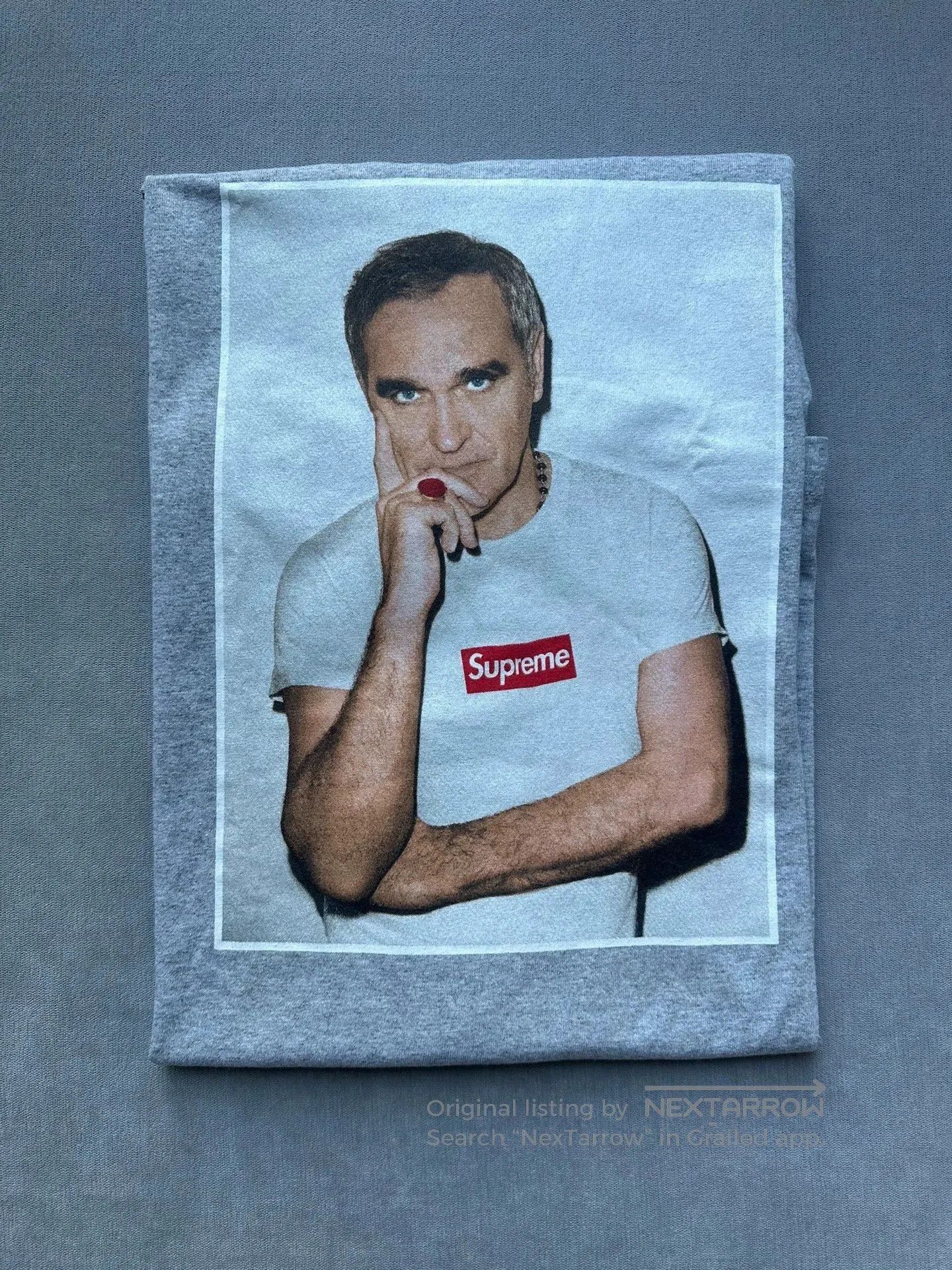 Supreme Gray Graphic Print Short Sleeve Shirt . Size US XL / EU 56 / 4 - 1 Thumbnail