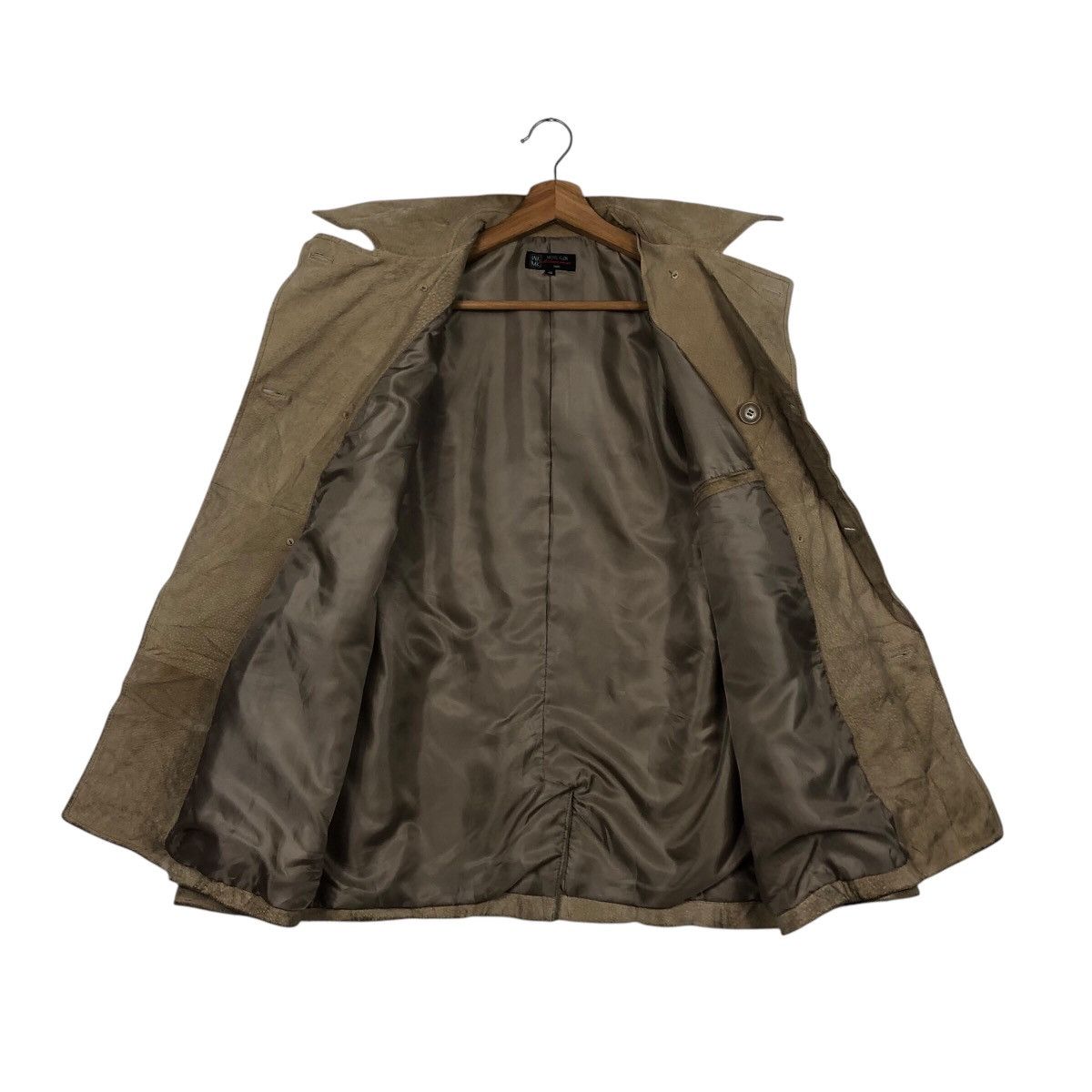 Japanese Brand 📌Vintage Chore Leather Jacket Michel Klein Double Collar Size US M / EU 48-50 / 2 - 14 Thumbnail