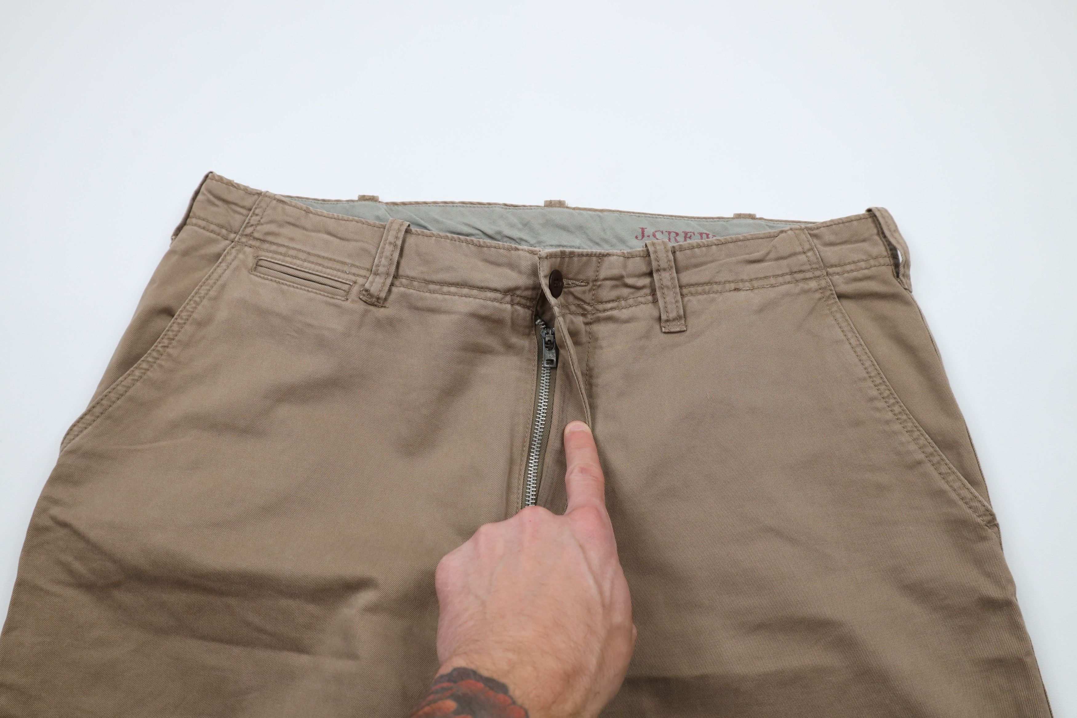 J.Crew × Vintage Vintage J Crew Bootcut Wide Leg Chino Pants Brown Cotton Size US 36 / EU 52 - 8 Thumbnail
