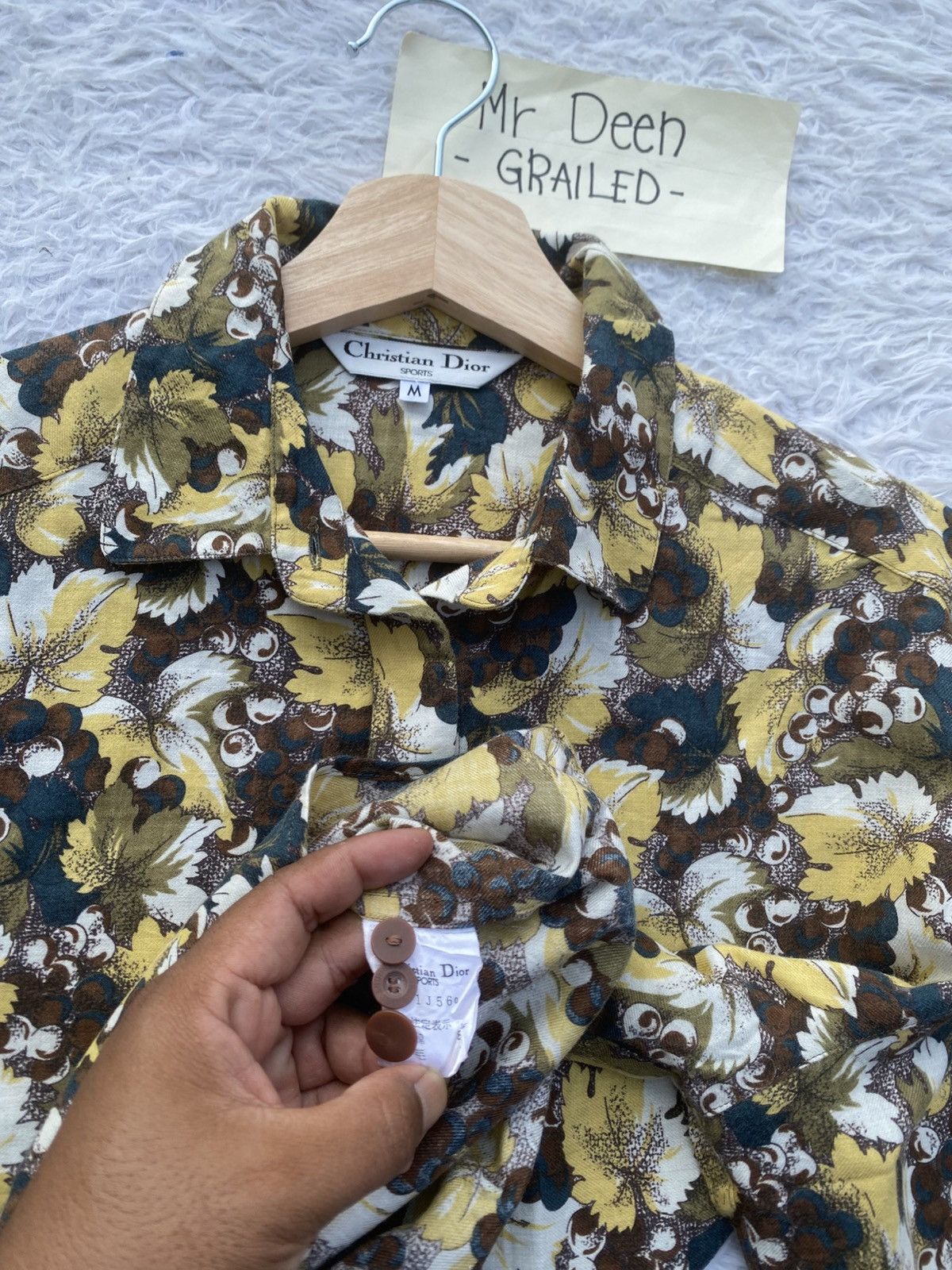 Christian Dior Monsieur Rare Vintage 90s Christian Dior Florals Buttoned Shirt Size US M / EU 48-50 / 2 - 12 Thumbnail
