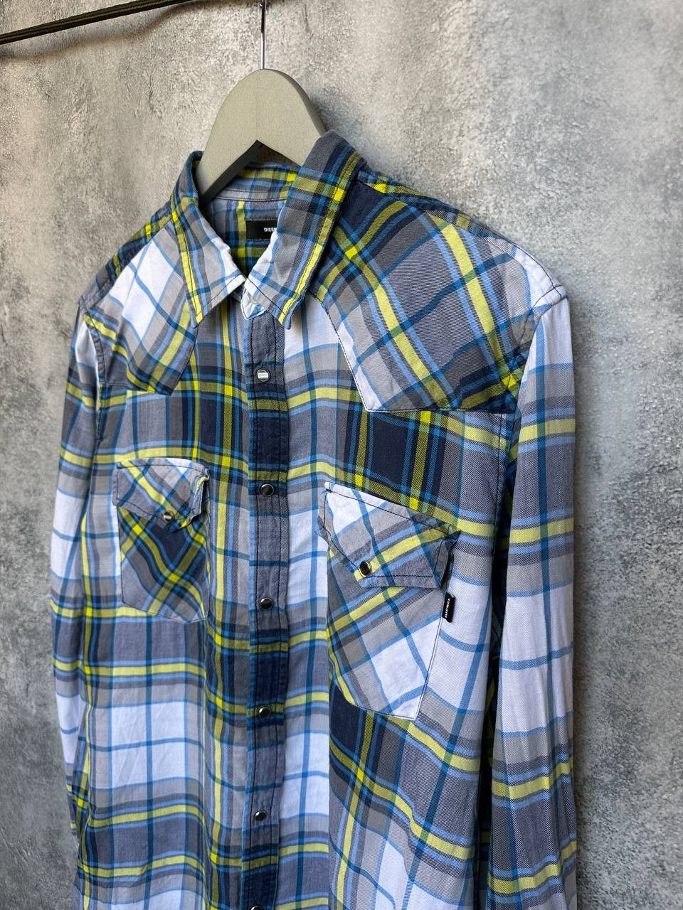 Diesel Diesel Check Shirt 100% Lyocell Button Up Long Sleeve Size US L / EU 52-54 / 3 - 6 Thumbnail