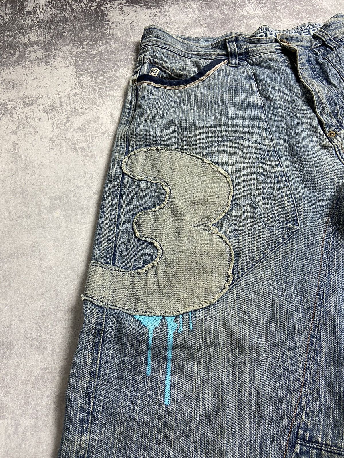 RARE Bullrot Wear Skaters Distressed Vintage Y2K Baggy Jeans