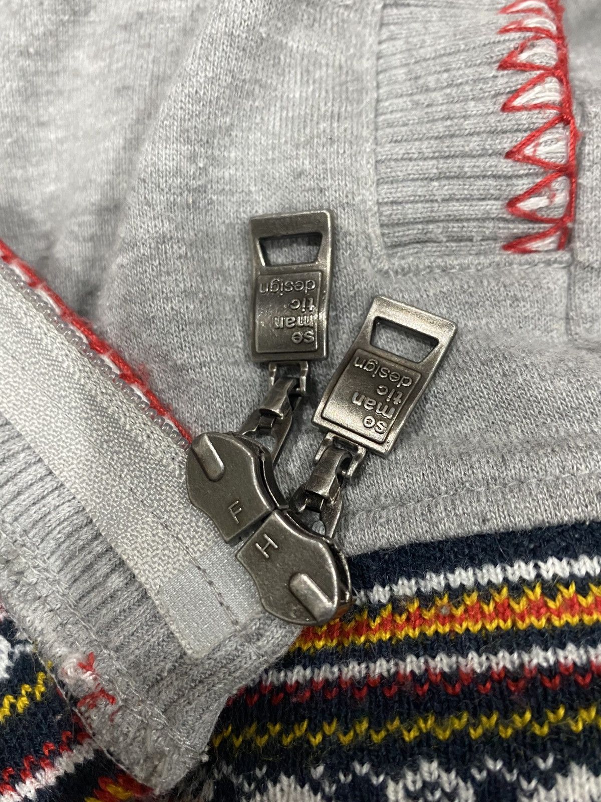 semanticdesign SEMANTIC Design Zipper Jacket Sweater Size US L / EU 52-54 / 3 - 17 Thumbnail