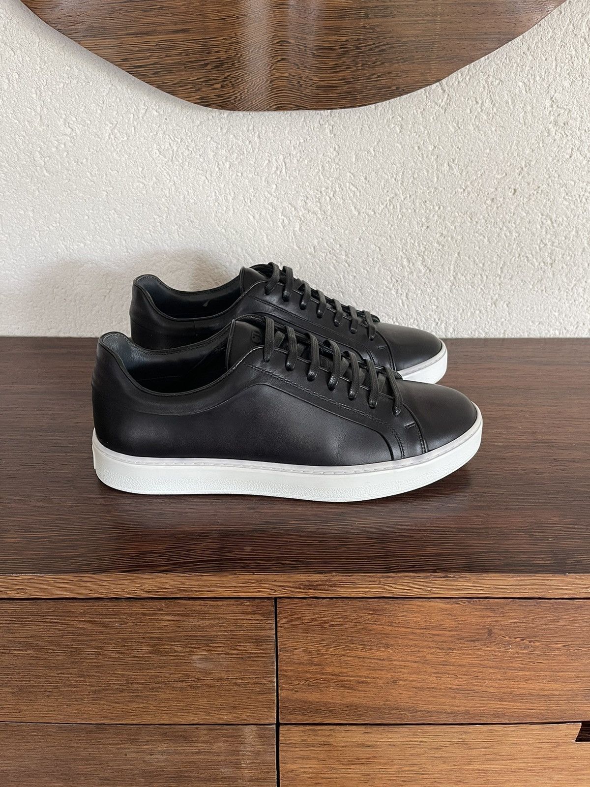 image of Dior x Kris Van Assche B06 Vintage Black Patina Sneakers, Men's (Size 8)