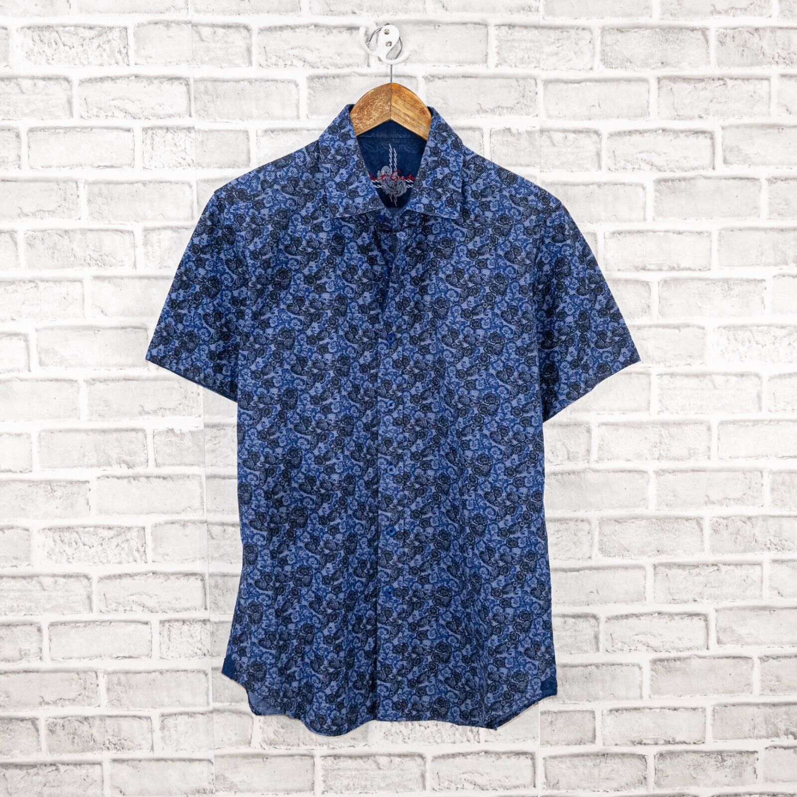 Robert Graham Robert Graham Short Sleeve Button down Shirt in Blue Floral Size US S / EU 44-46 / 1 - 1 Thumbnail