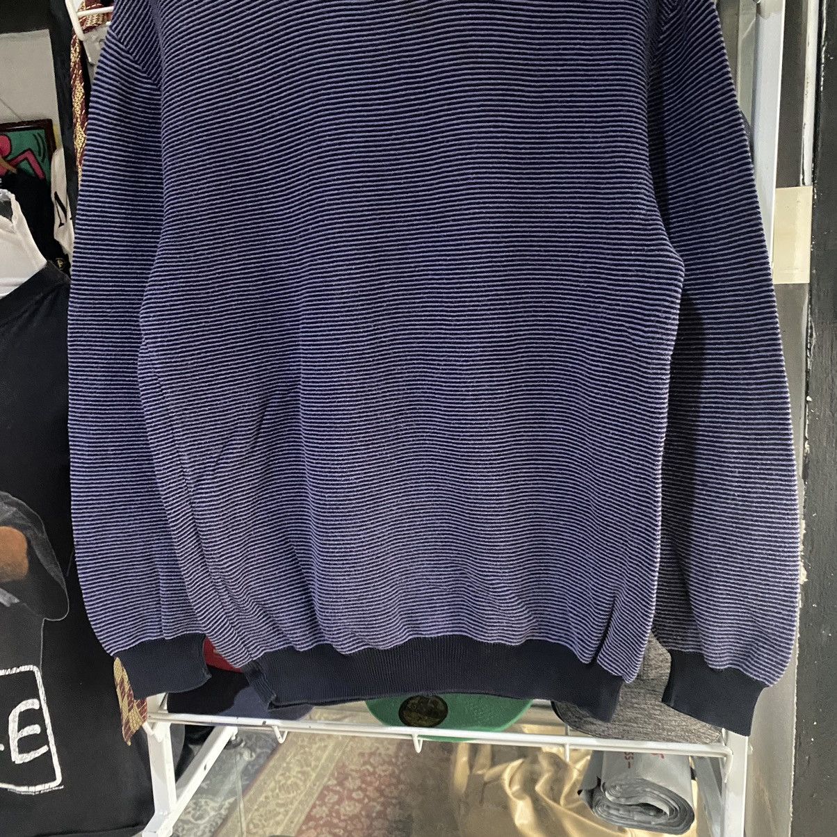 Salvatore Ferragamo Vintage Salvatore Ferragamo Stripe Sweatshirts Size US L / EU 52-54 / 3 - 4 Thumbnail