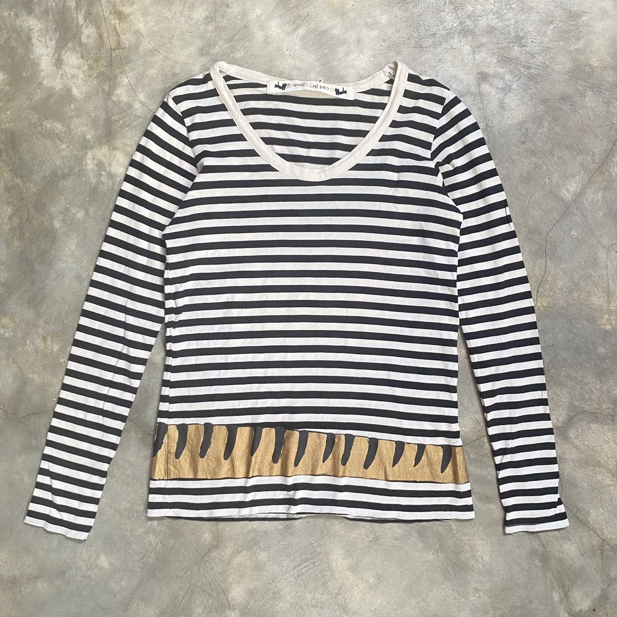Issey Miyake Tsumori Chisato by Issey Miyake Stripe Cat Shirt Size S / US 4 / IT 40 - 1 Thumbnail