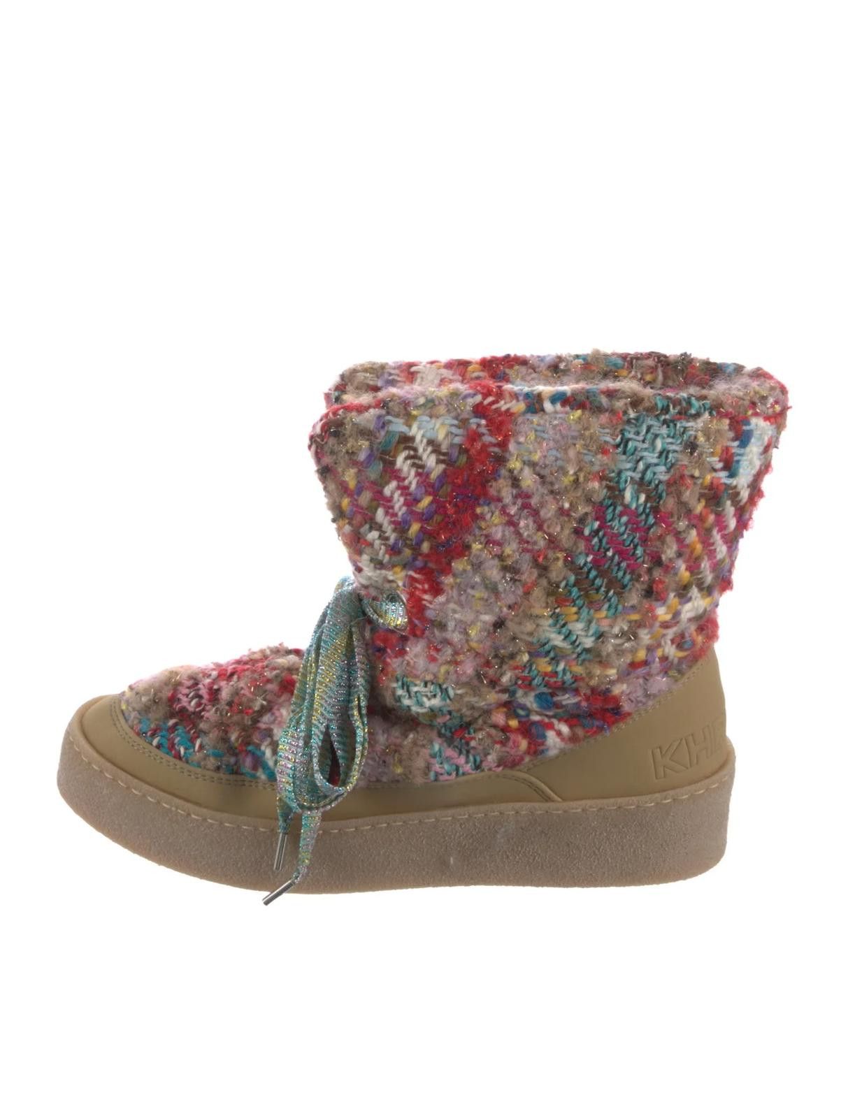 Khrisjoy Khrisjoy Tweed Pattern Boots US10 Size US 10 / IT 40 - 1 Thumbnail